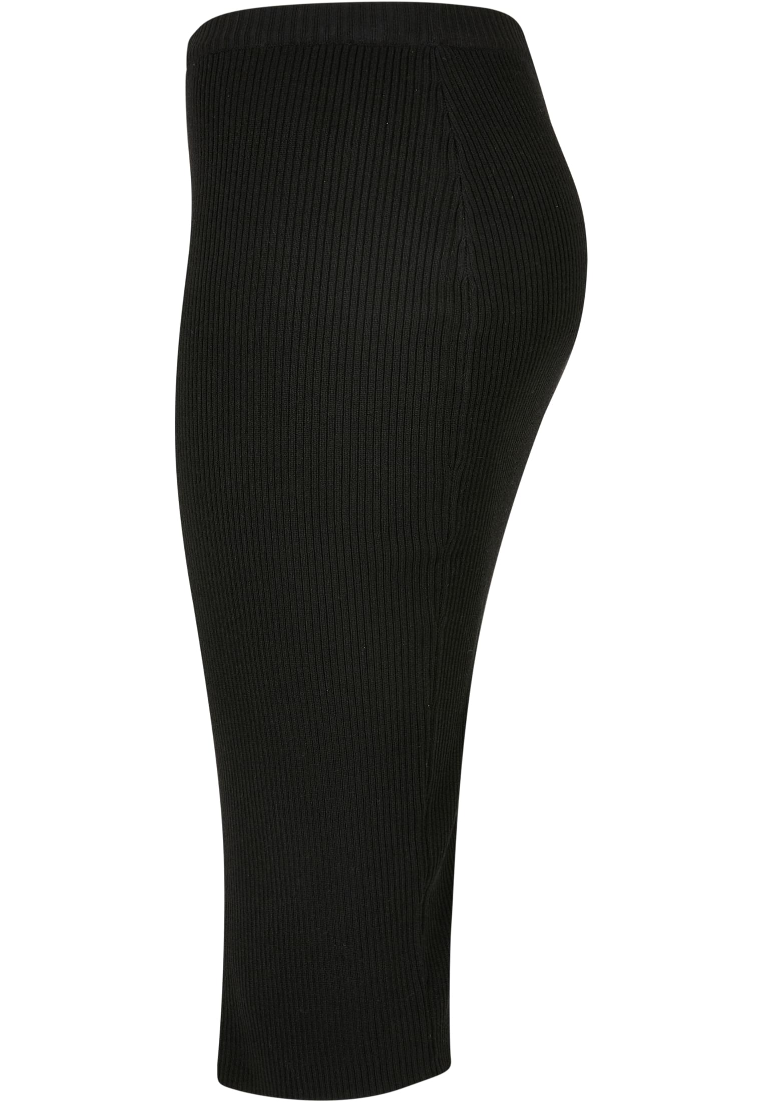 Ladies Rib Knit Midi Skirt black 3XL - variant image 6