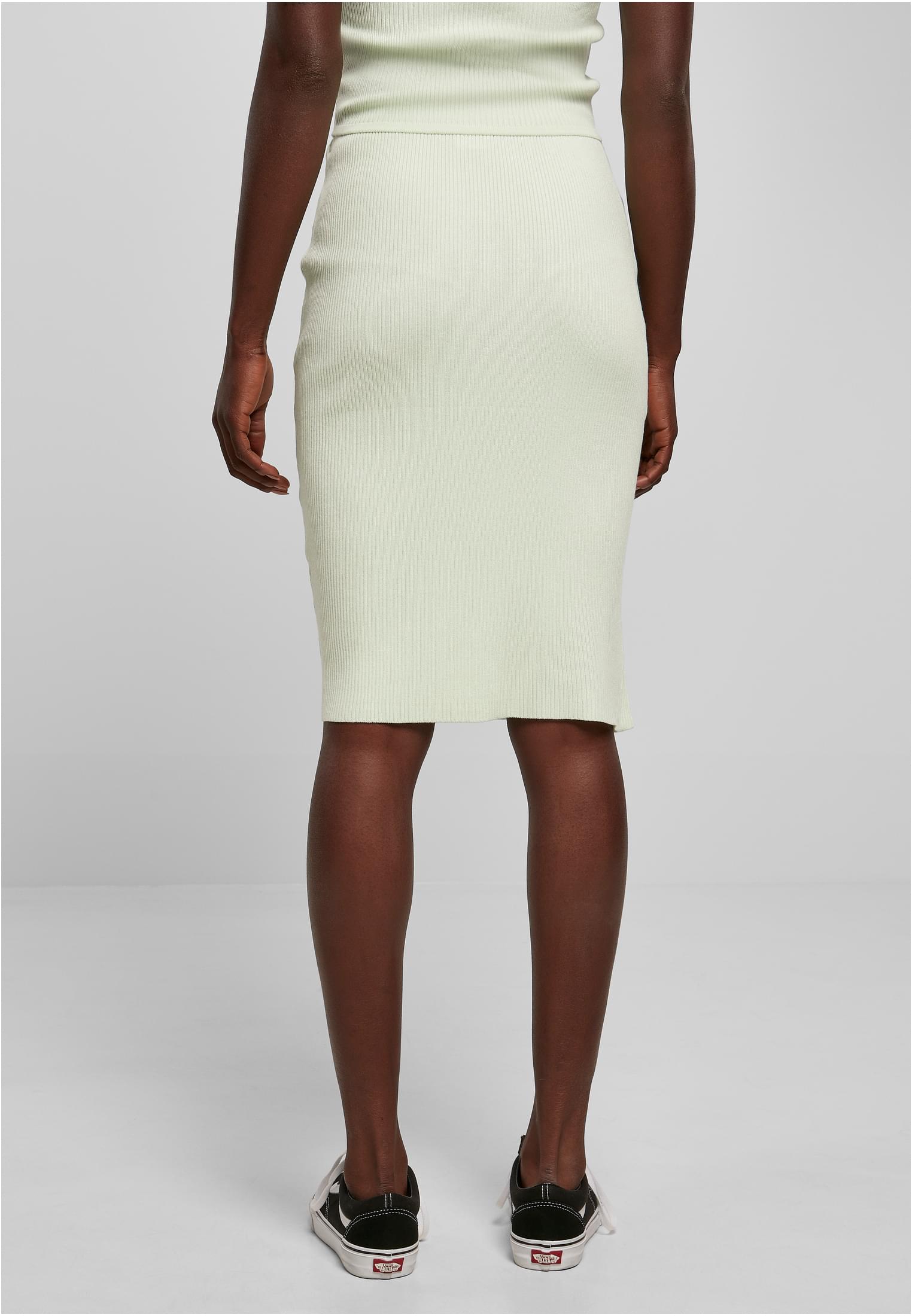 Ladies Rib Knit Midi Skirt lightmint 3XL - variant image 2