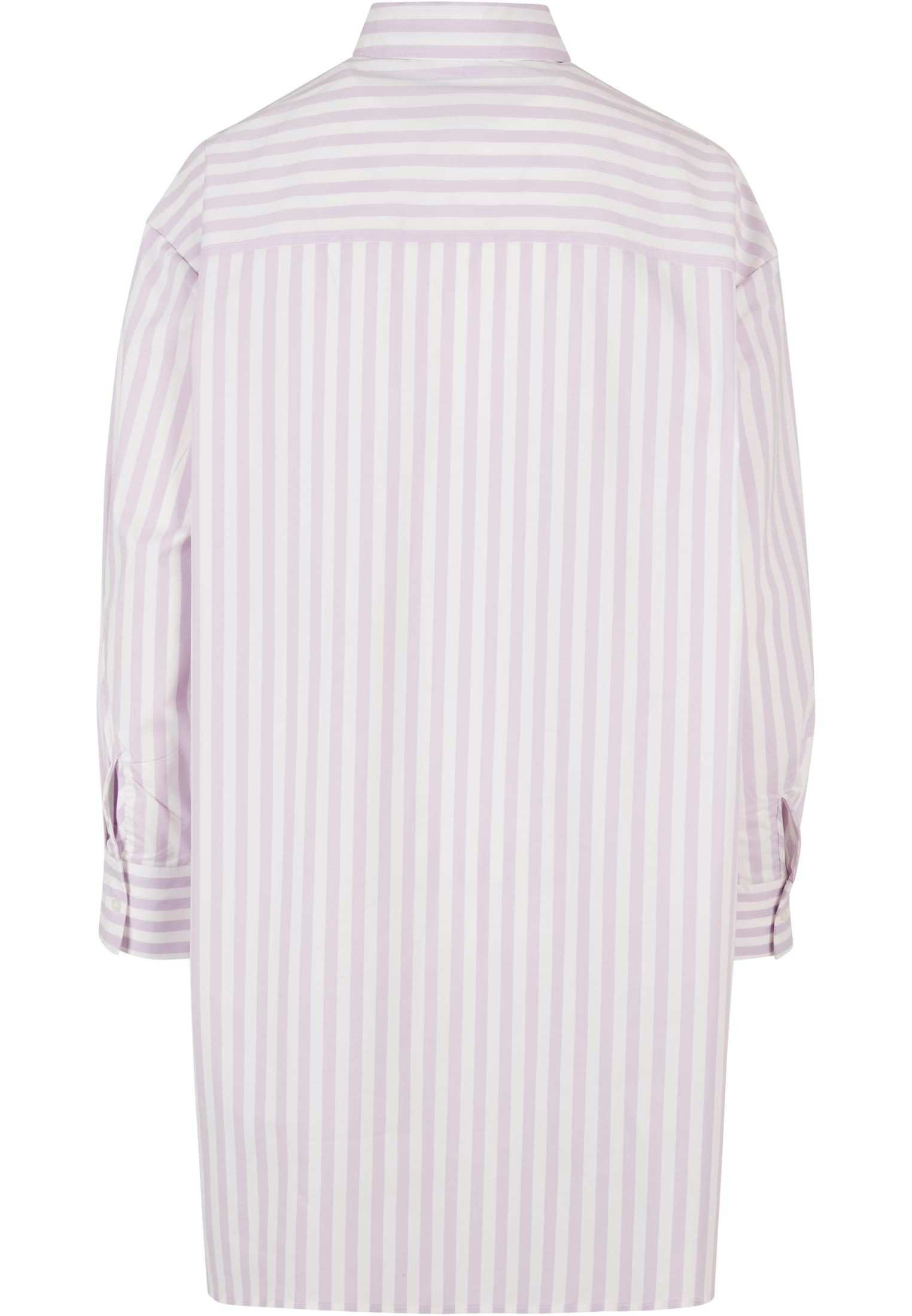 Ladies Oversized Stripe Shirt white/lilac 3XL - variant image 6