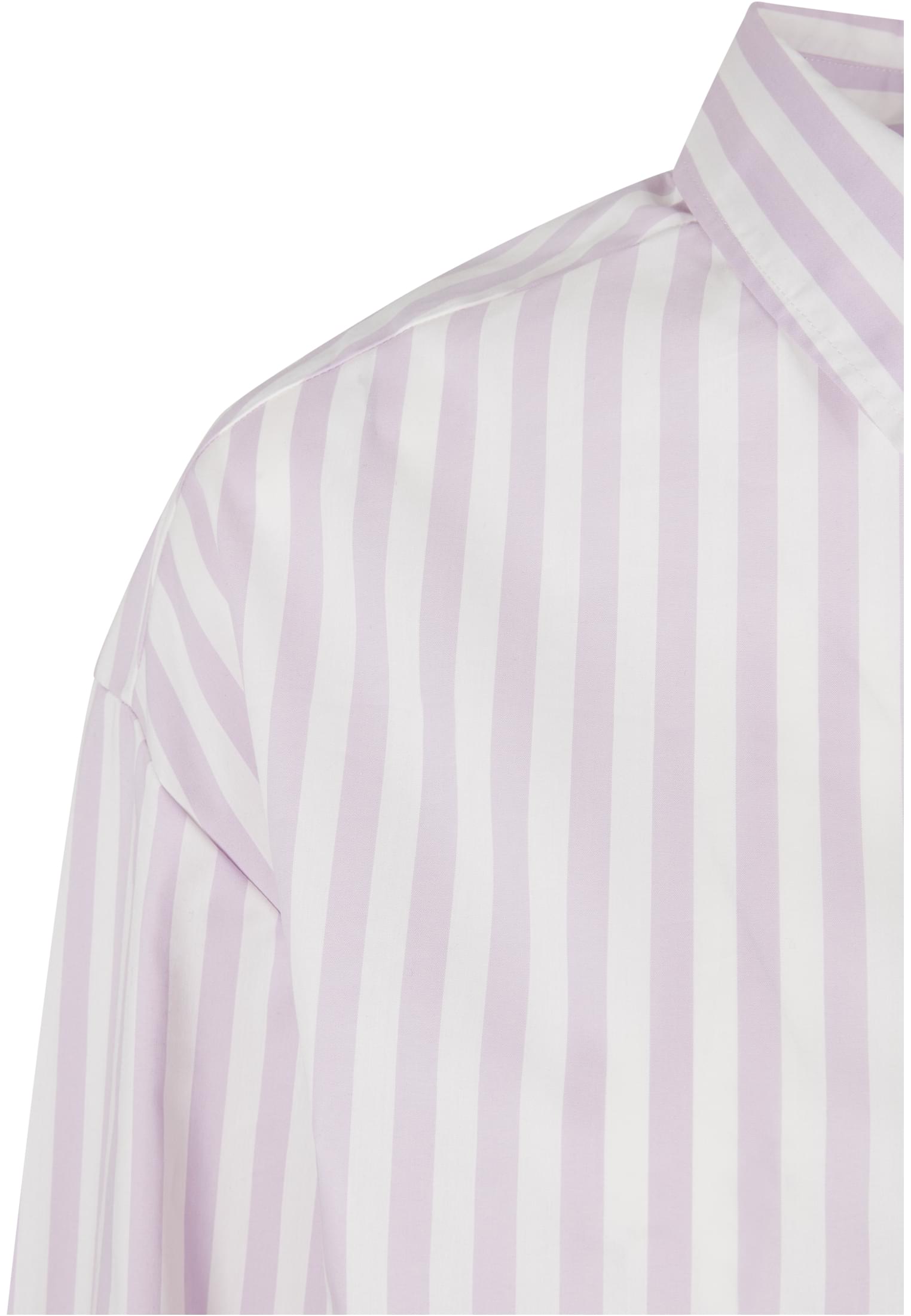 Ladies Oversized Stripe Shirt white/lilac 3XL - variant image 8