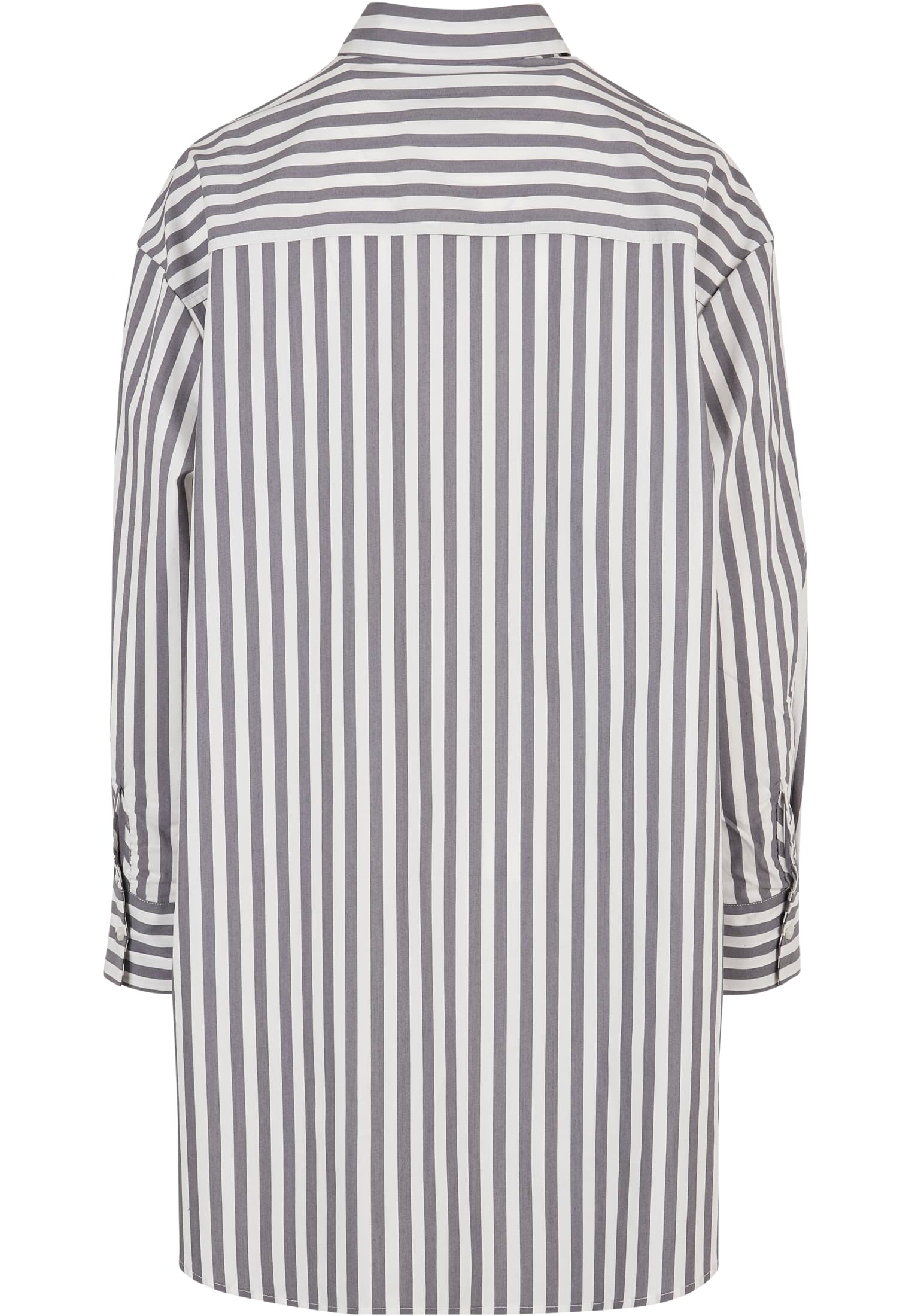 Ladies Oversized Stripe Shirt white/darkshadow 3XL - variant image 6