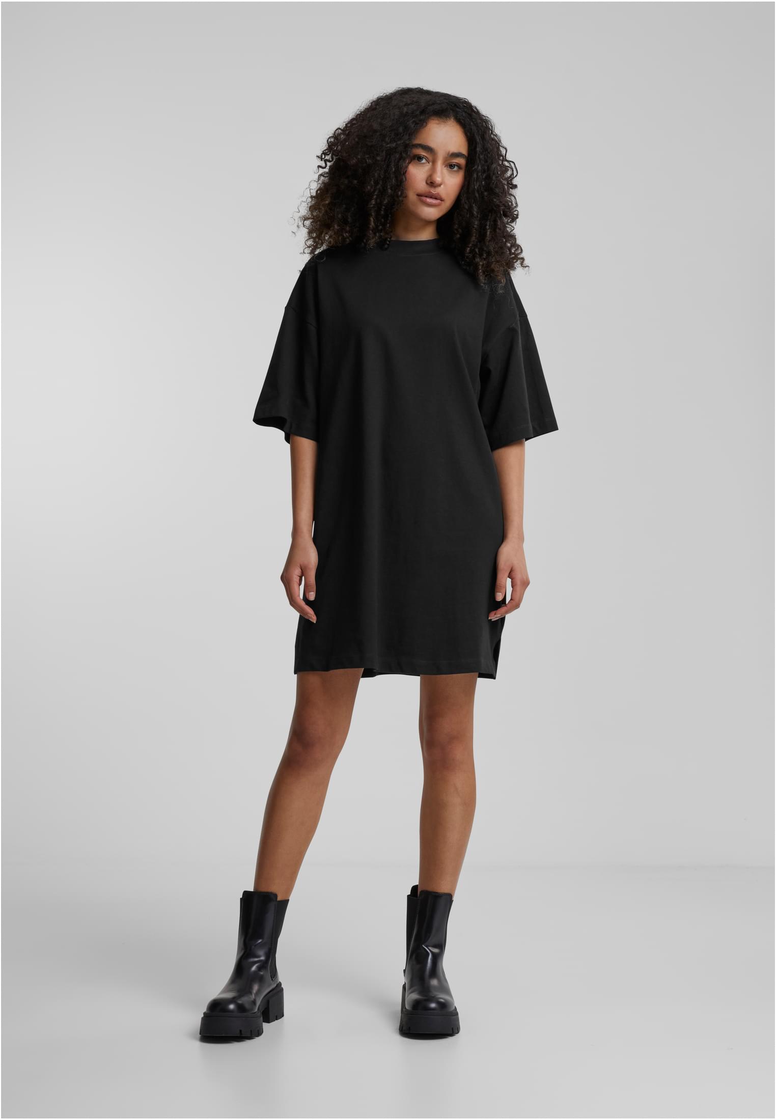 Ladies Organic Heavy Oversized Tee Dress black 3XL - variant image 2
