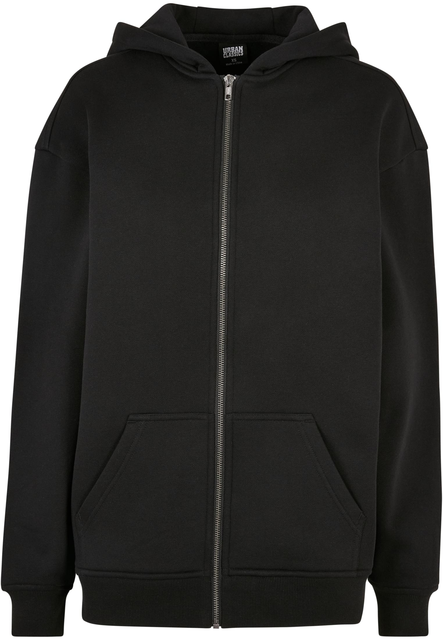 Vêtement ample pour femme, fermeture éclair, capuche, noir, 3XL
 - variant image 5