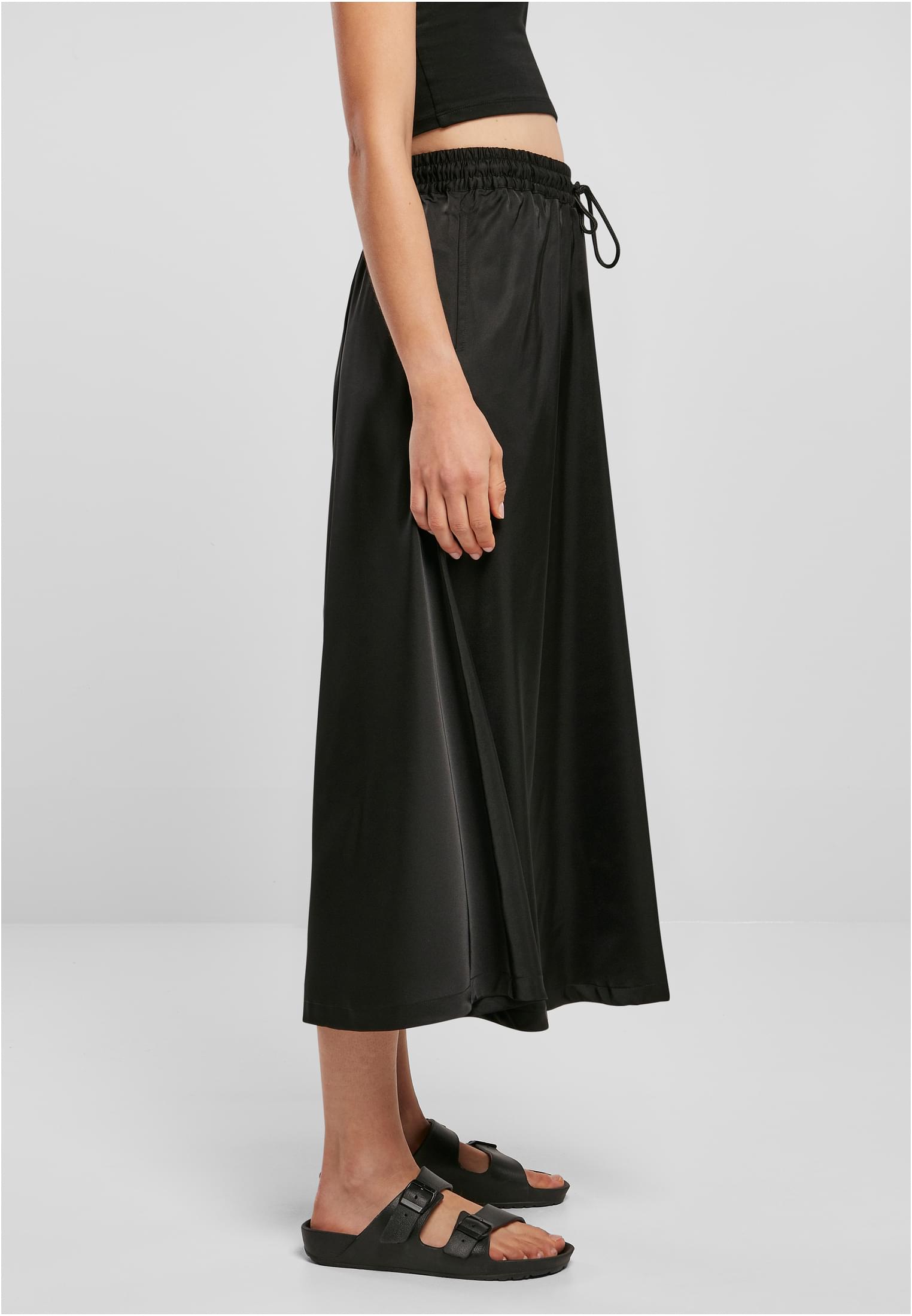 Faldas de satén para mujer midi negras 3XL
 - variant image 3
