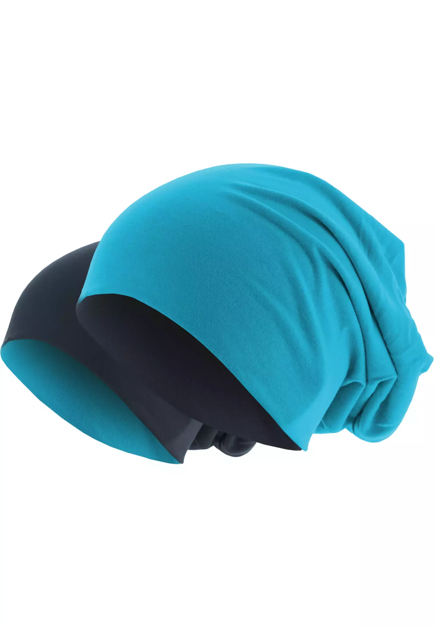 Jersey Beanie reversible tur/nvy one size - variant image 4