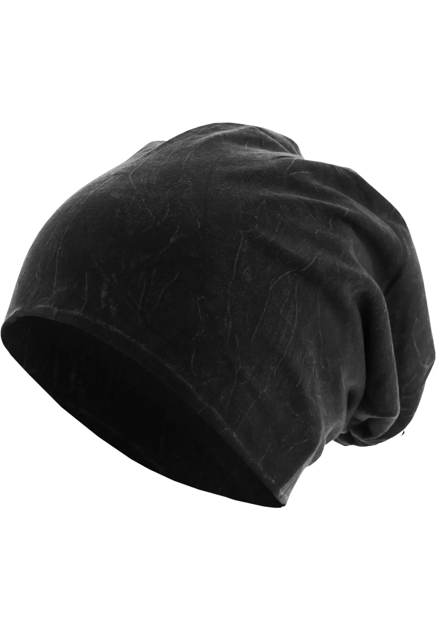Stonewashed Jersey Beanie black one size - variant image 1