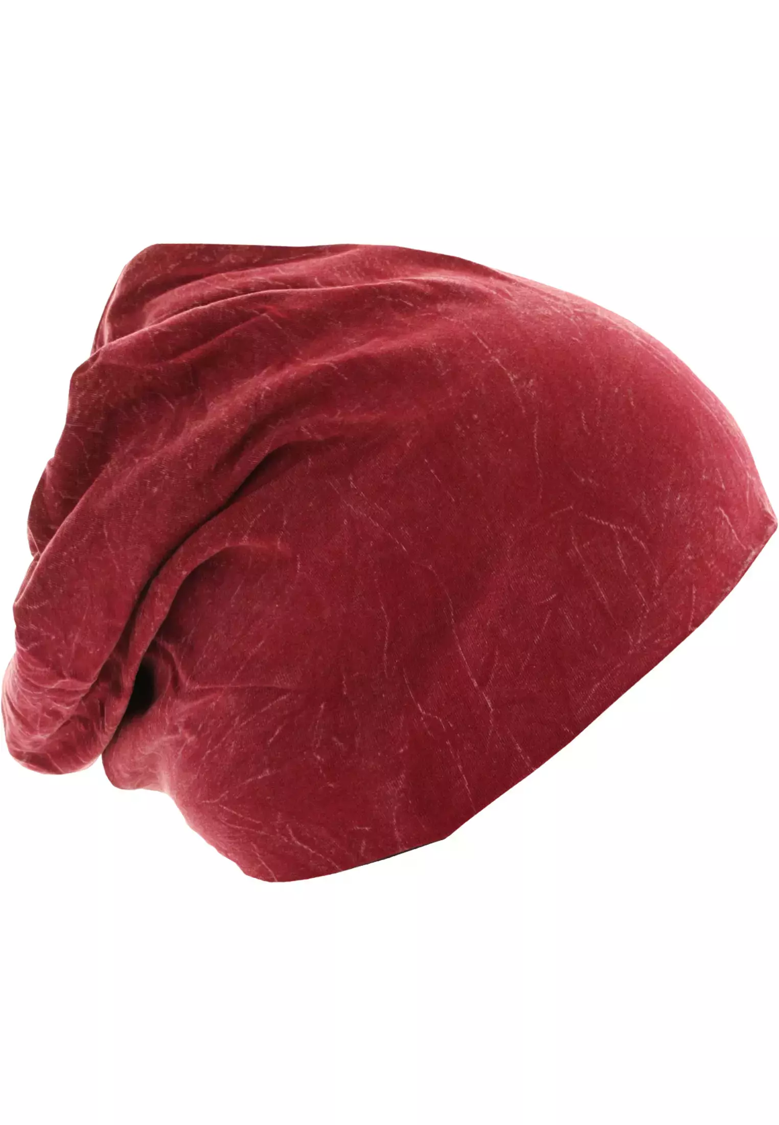 Stonewashed Jersey Beanie maroon one size - variant image 4