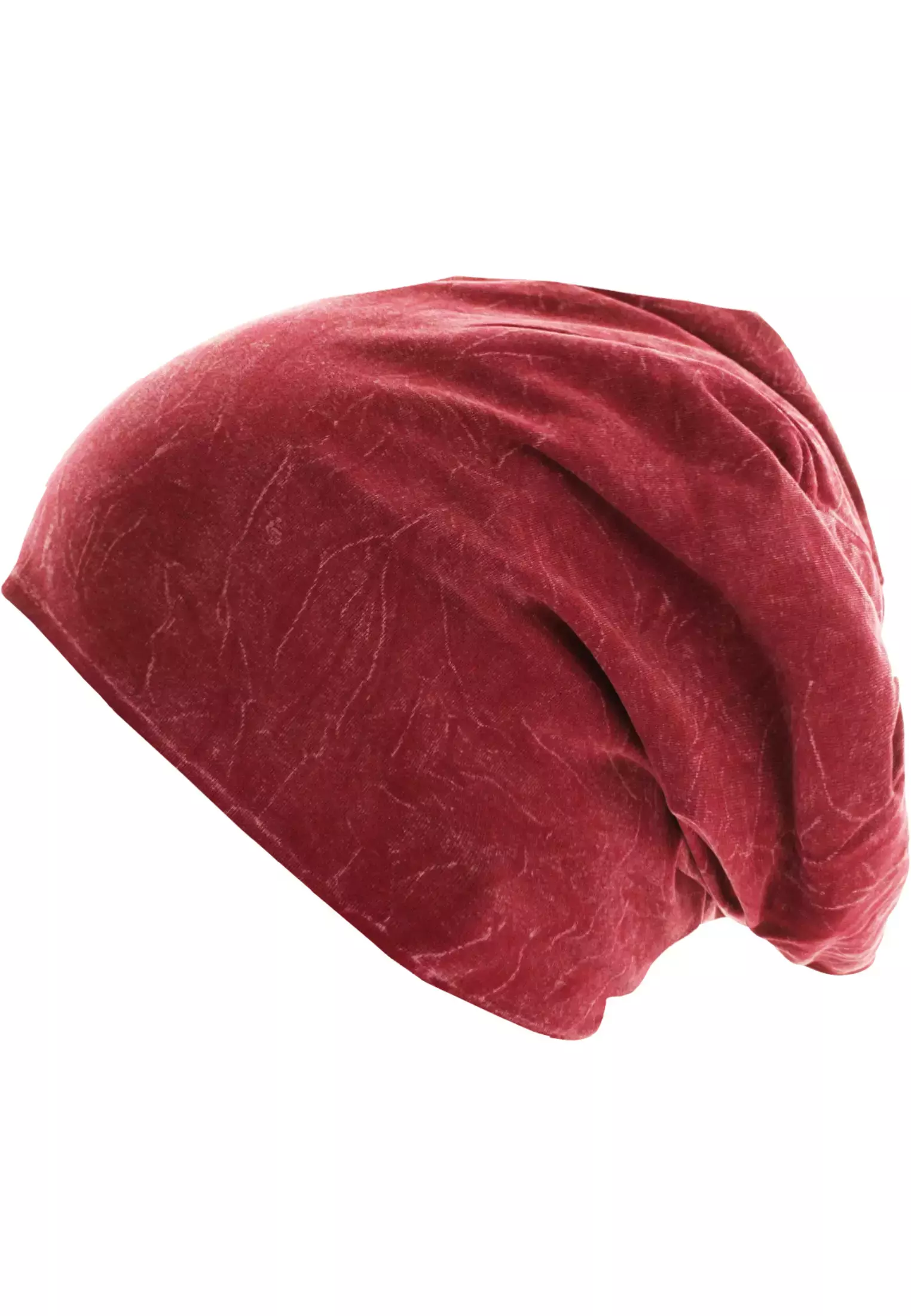 Stonewashed Jersey Beanie maroon one size - variant image 2