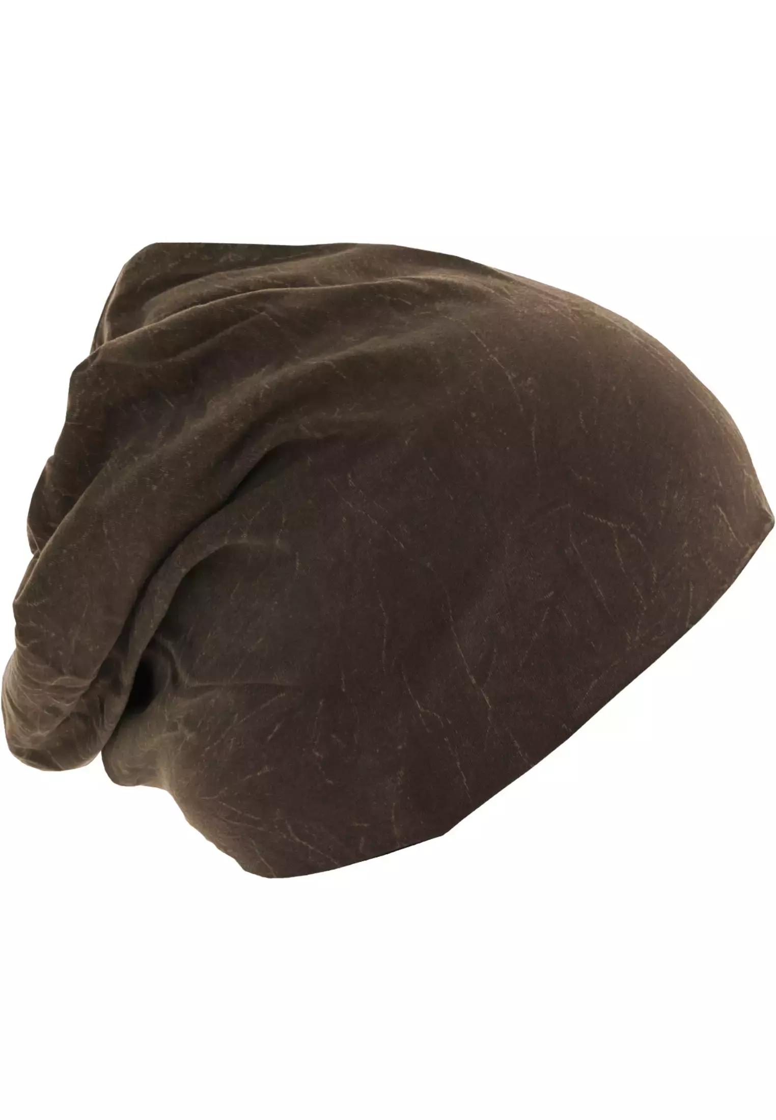 Stonewashed Jersey Beanie chocolate one size - variant image 4