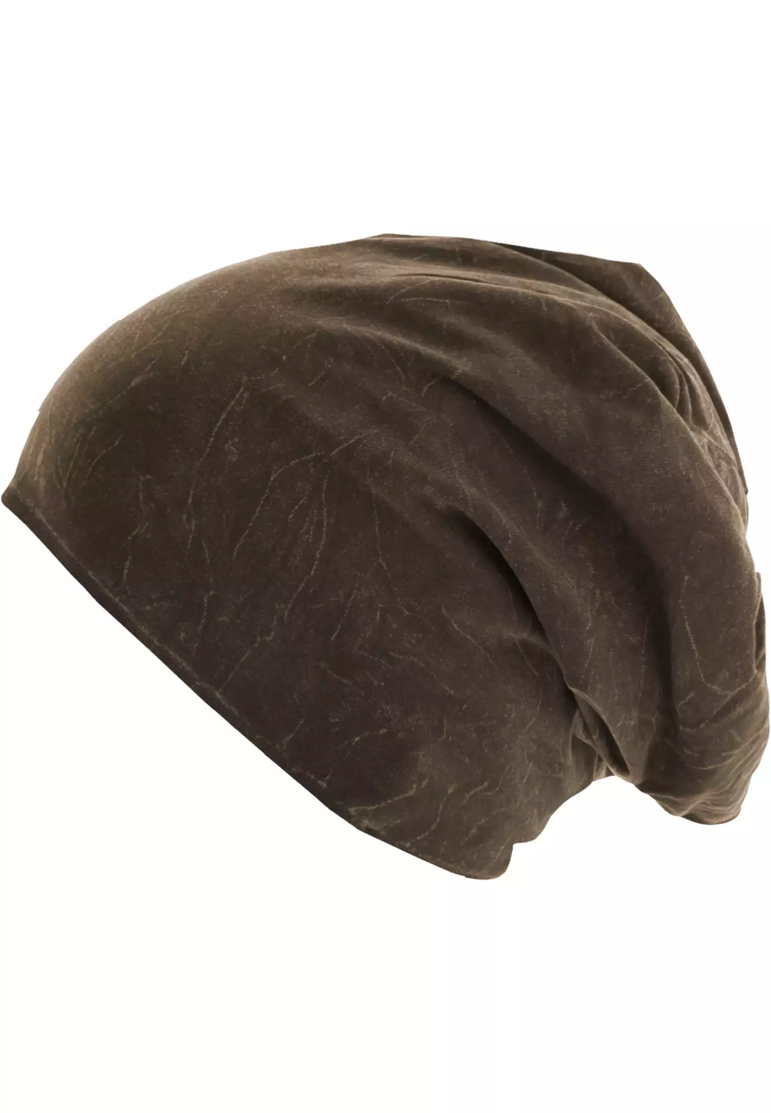 Stonewashed Jersey Beanie chocolate one size - variant image 2