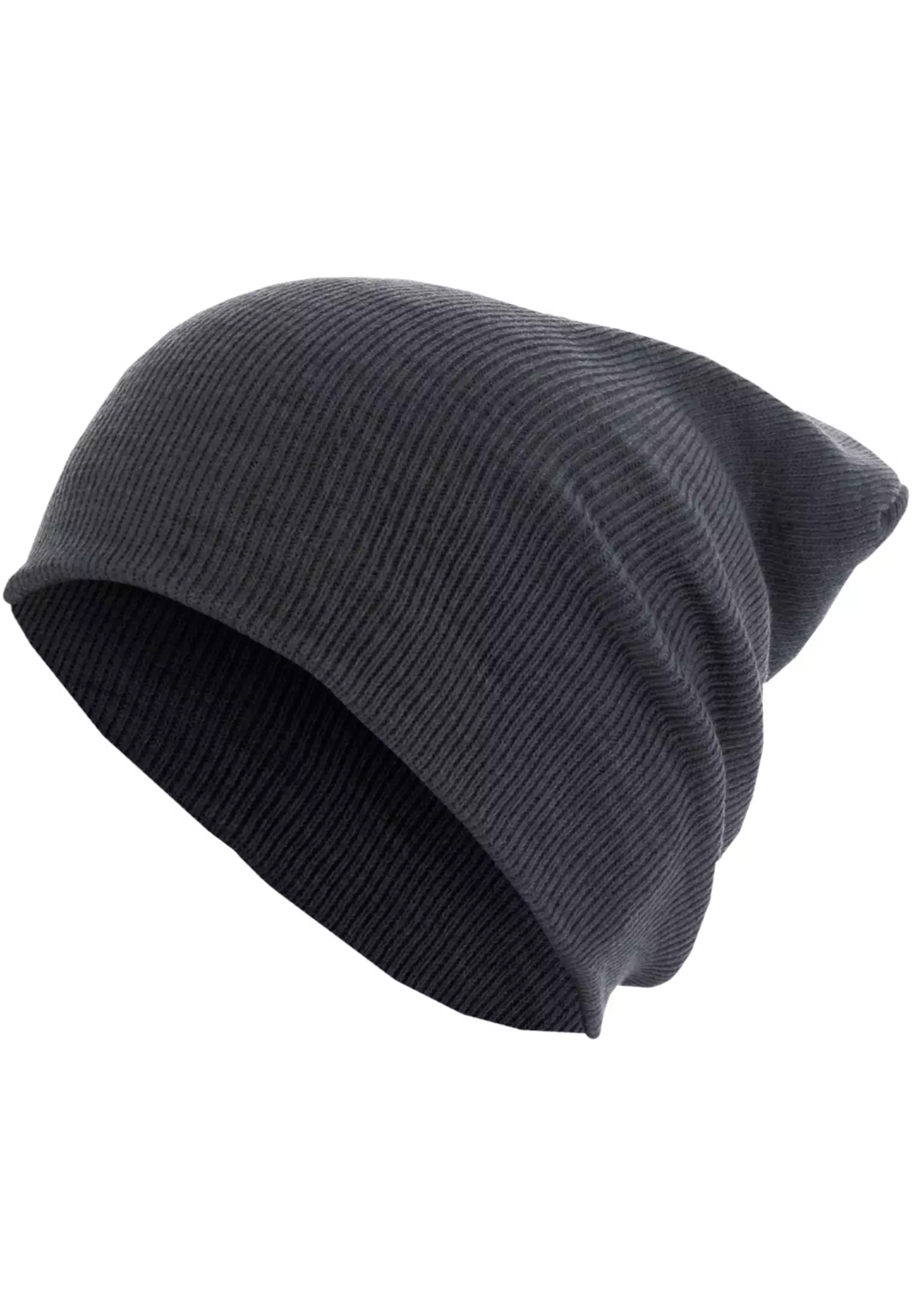 Beanie Basic Flap Long Version h.grey one size - variant image 4