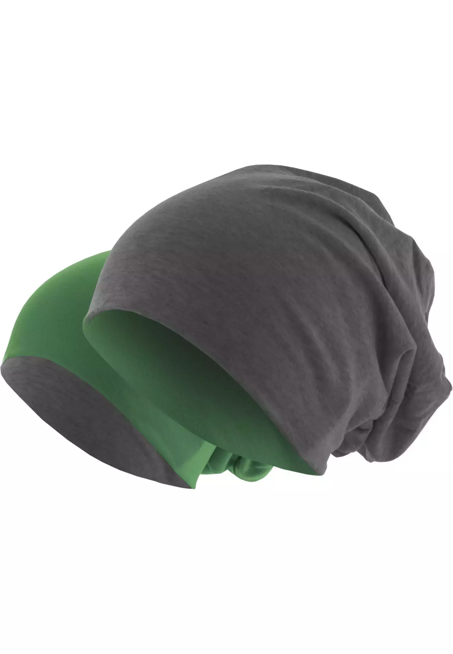 Jersey Beanie reversible h.charcoal/kelly one size - variant image 4
