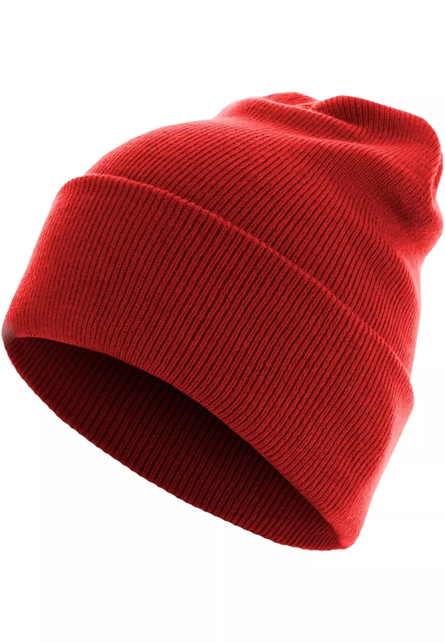 Beanie Basic Flap Long Version red one size - variant image 3