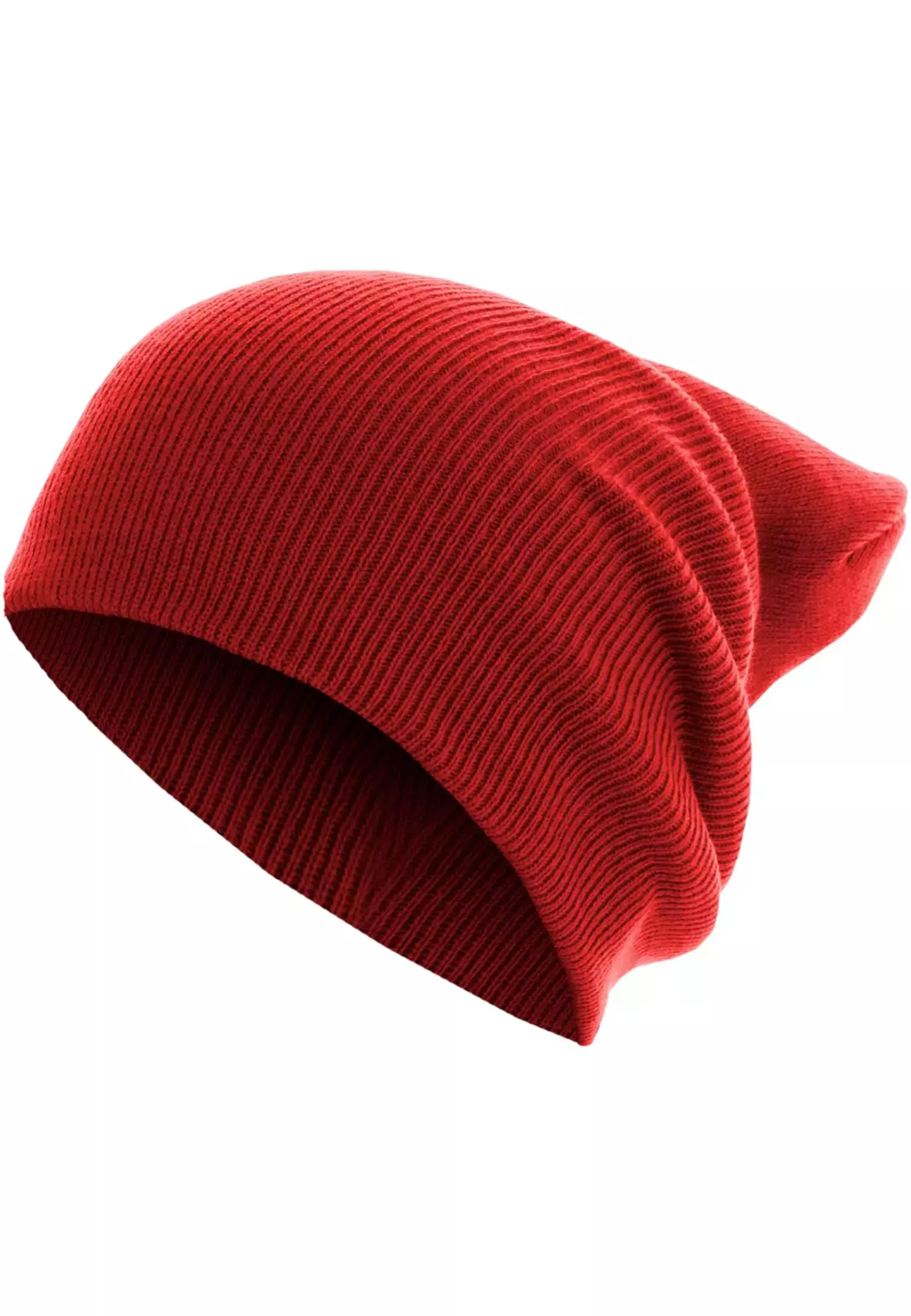 Beanie Basic Flap Long Version red one size - variant image 4