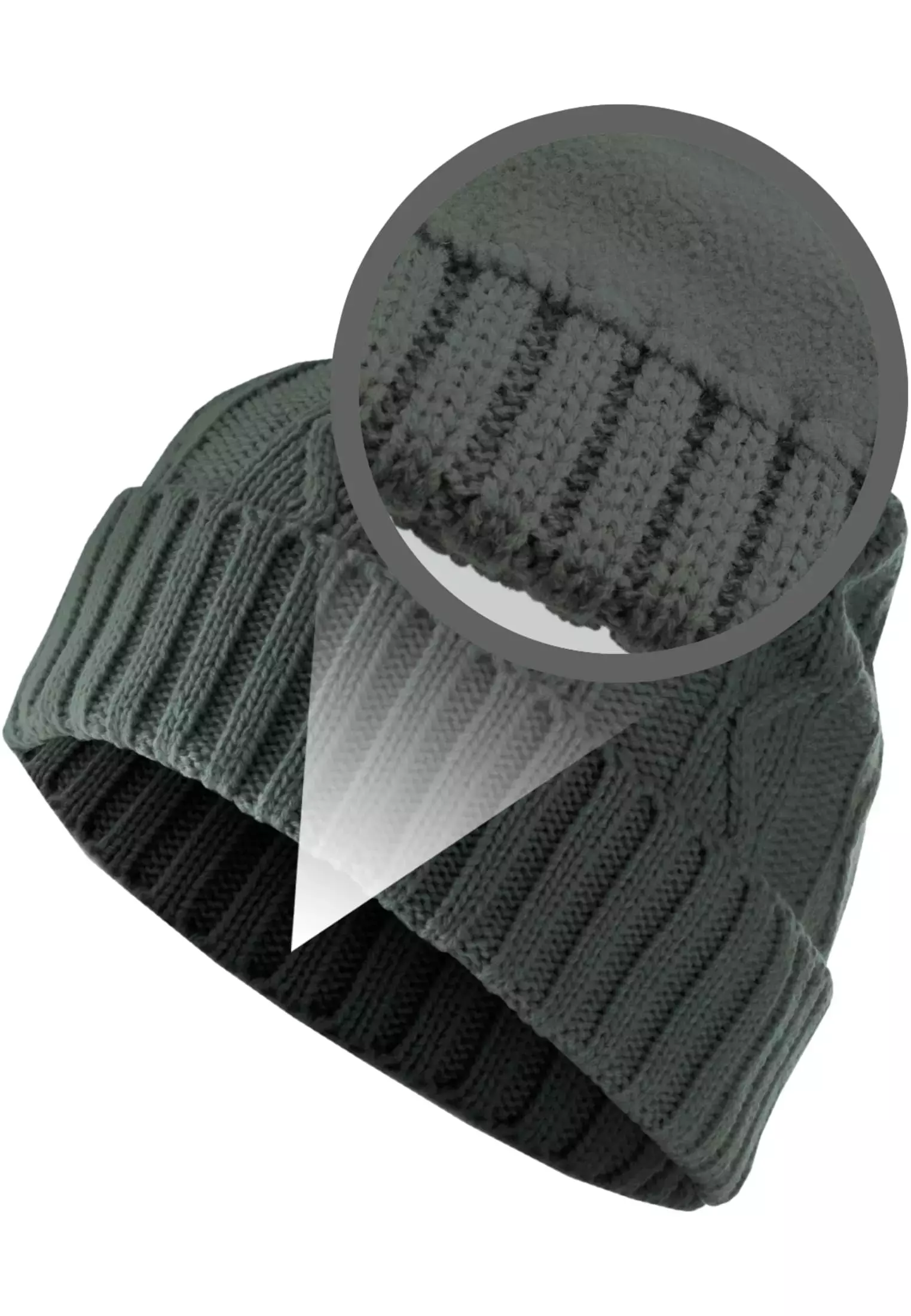 Beanie Cable Flap charcoal one size - variant image 4