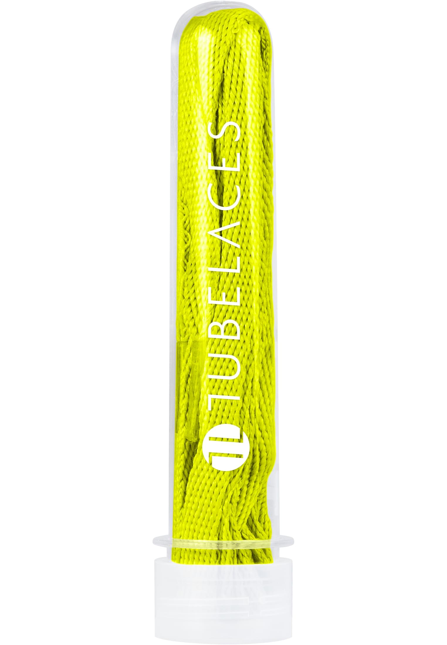 Weiße flache neongrüne Schnürsenkel 90cm - alternate variant 7