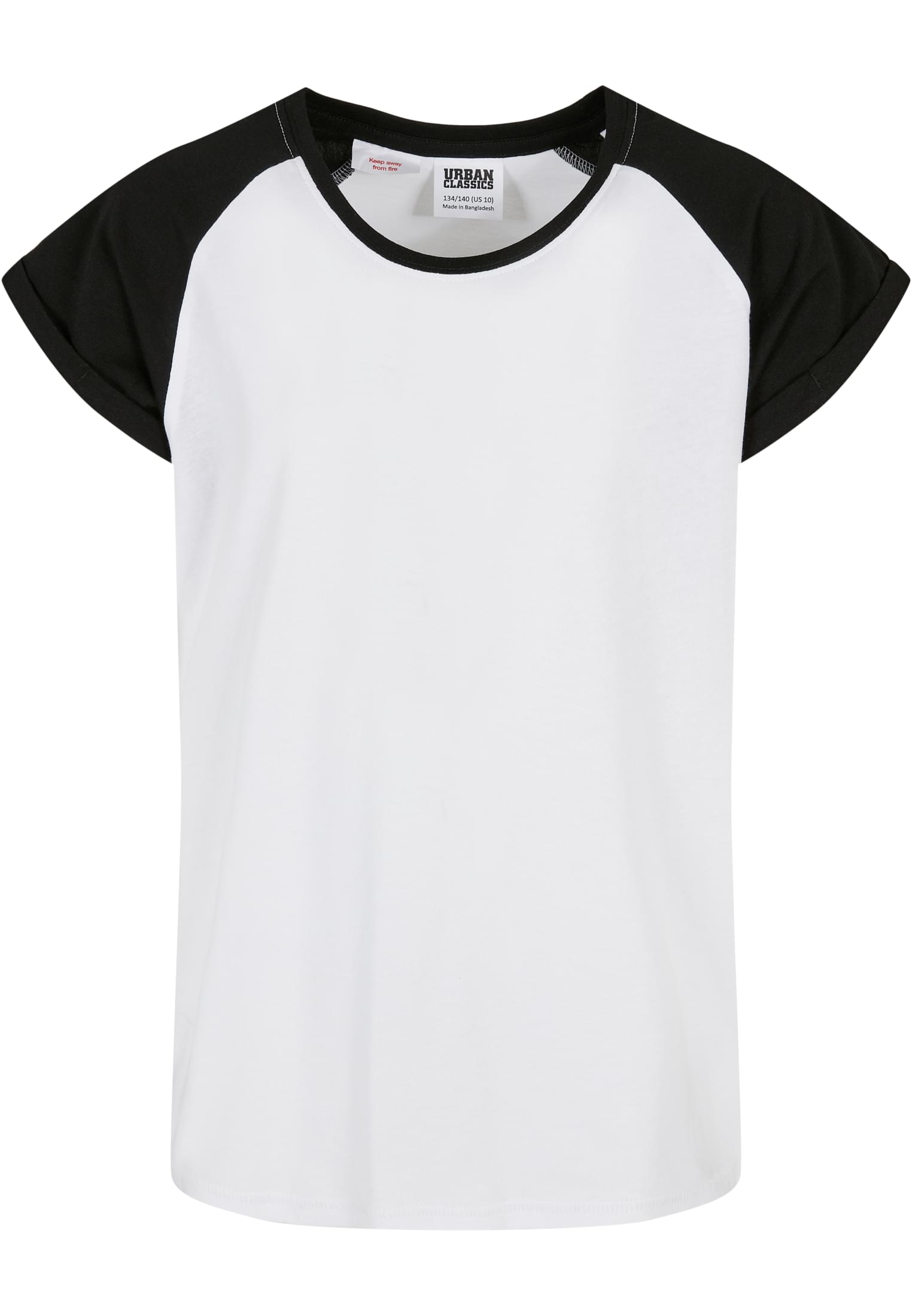 Fille Contrast Raglan Tee 2-Pack blanc/rouge+blanc+noir 110/116
 - variant image 1