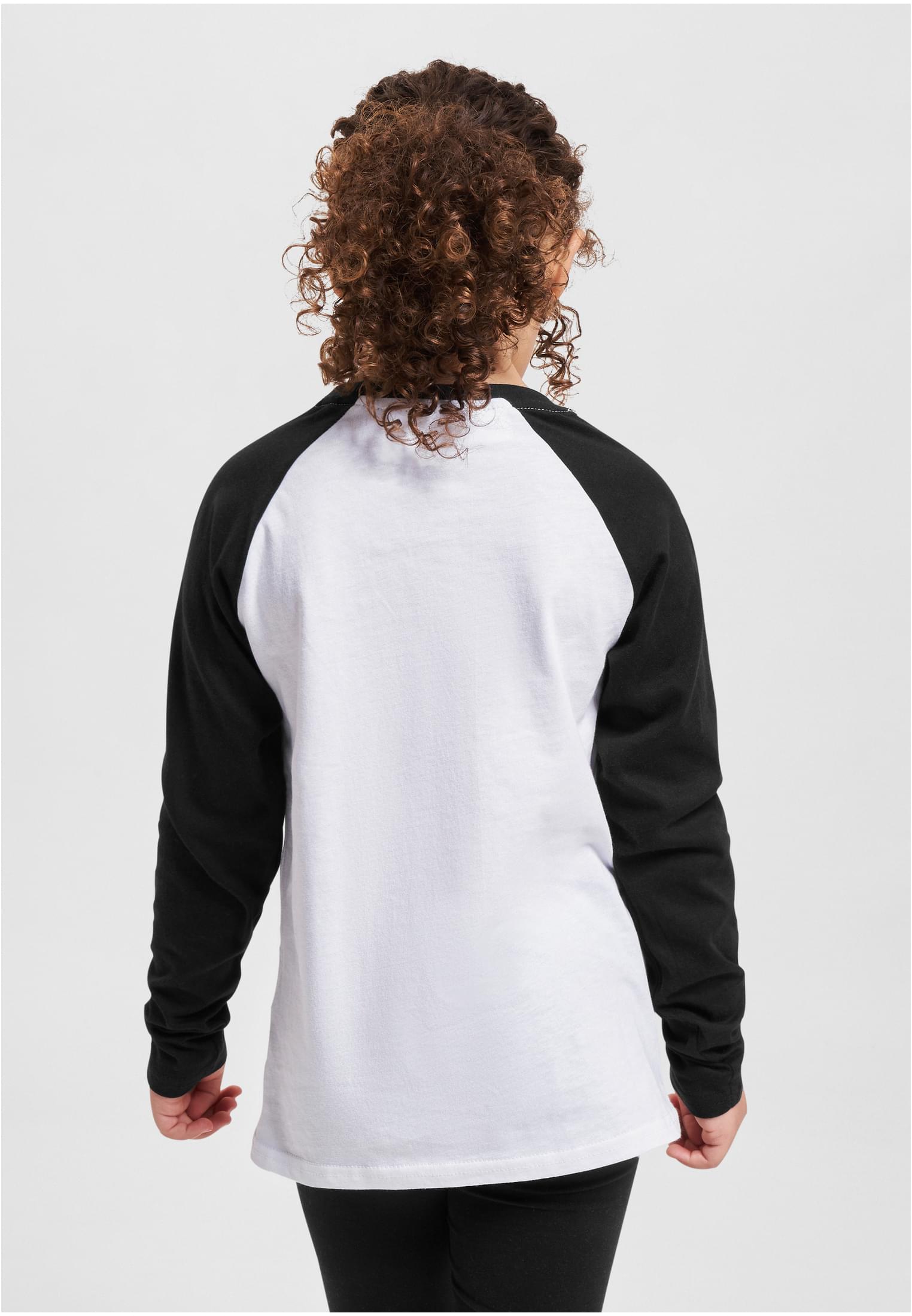 Filles Contrast Raglan Long Sleeve 2-Pack blanc/rose+blanc/noir 110/116
 - variant image 1