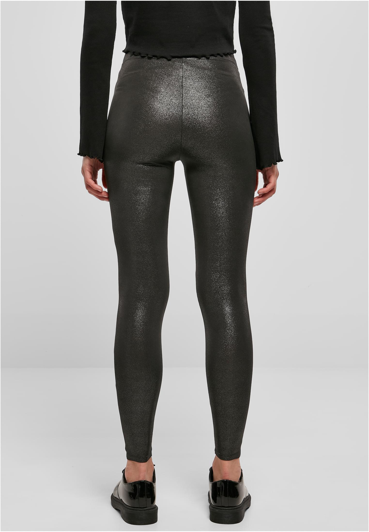 Ladies High Waist Glamour Leggings sparklingblack 3XL - variant image 2