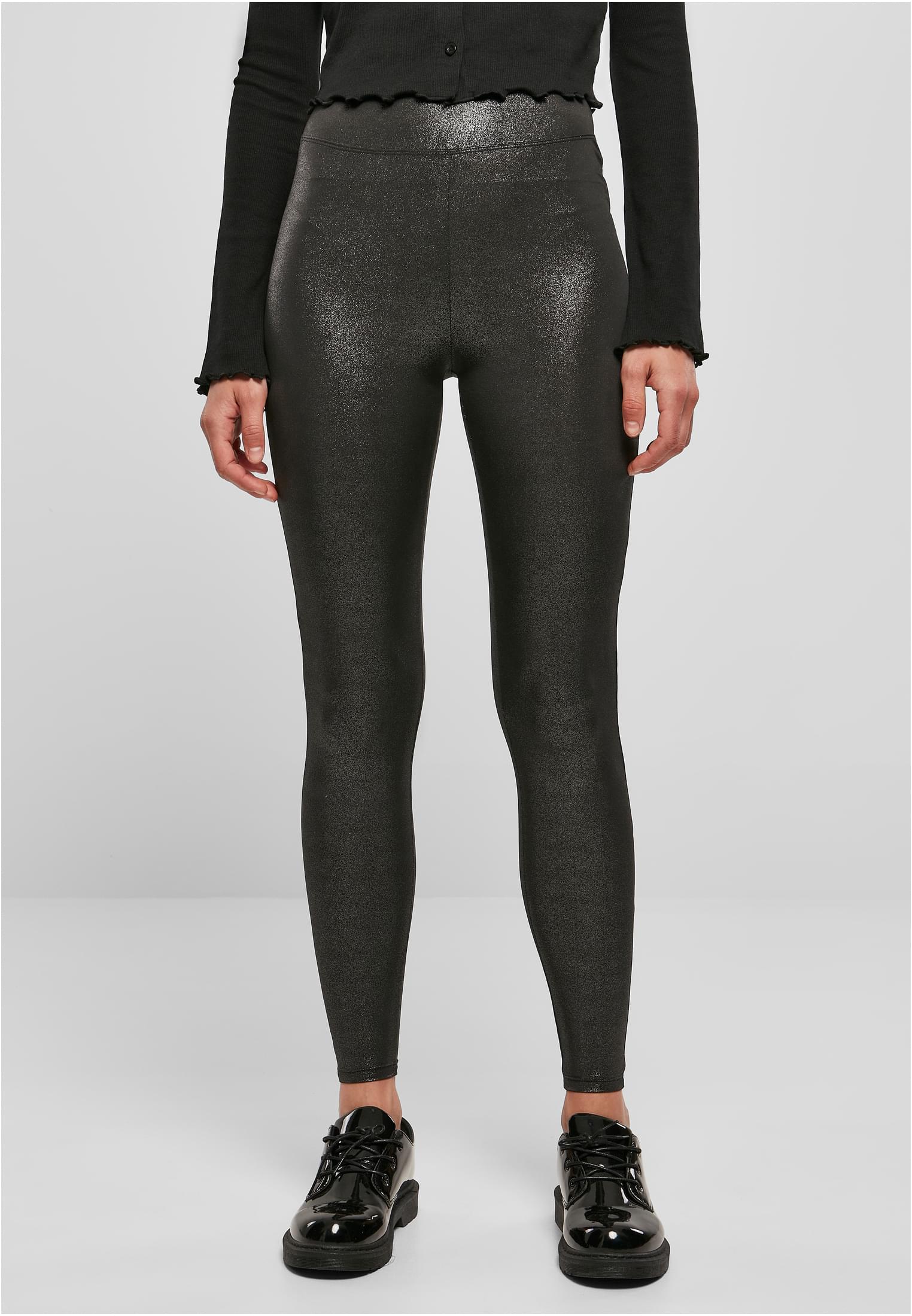 Ladies High Waist Glamour Leggings sparklingblack 3XL - alternate variant 1