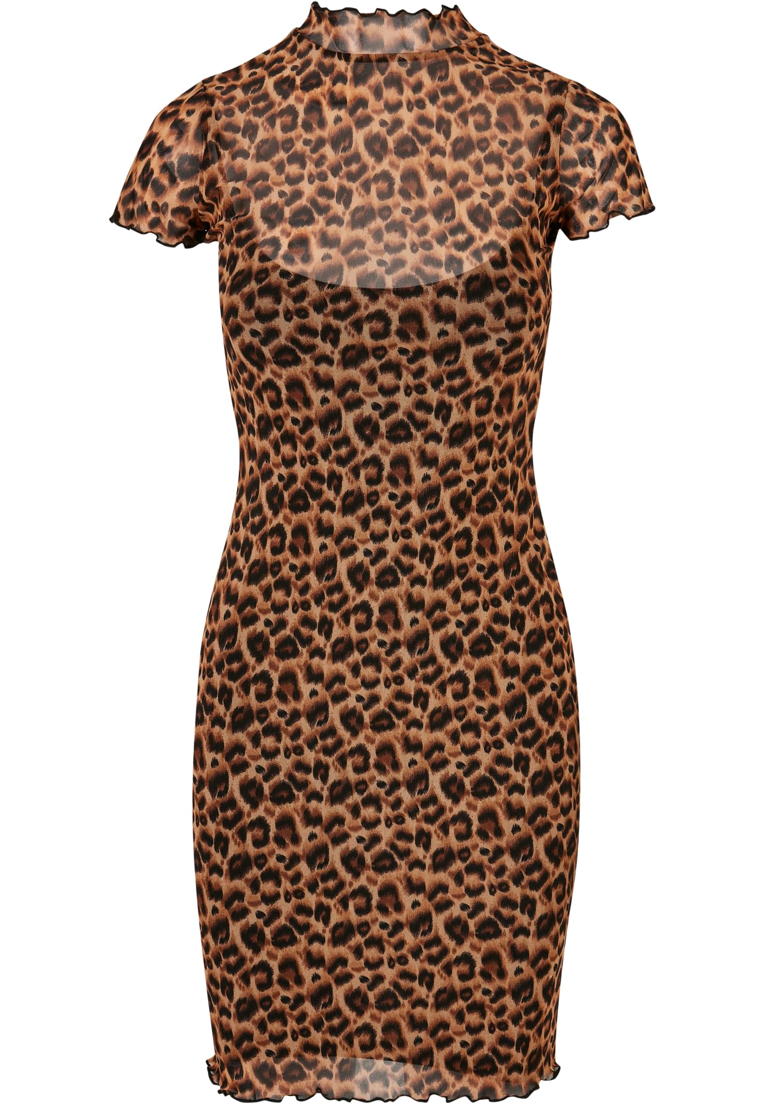Ladies Mesh Double Layer Dress leo 3XL - variant image 5