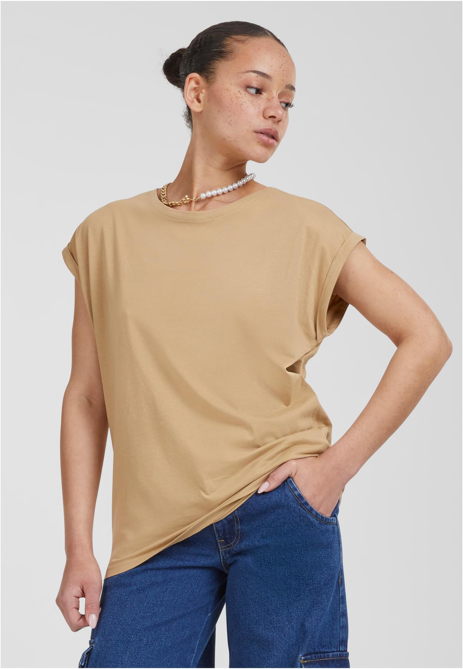Ladies Extended Shoulder Tee unionbeige 3XL - alternate variant 40