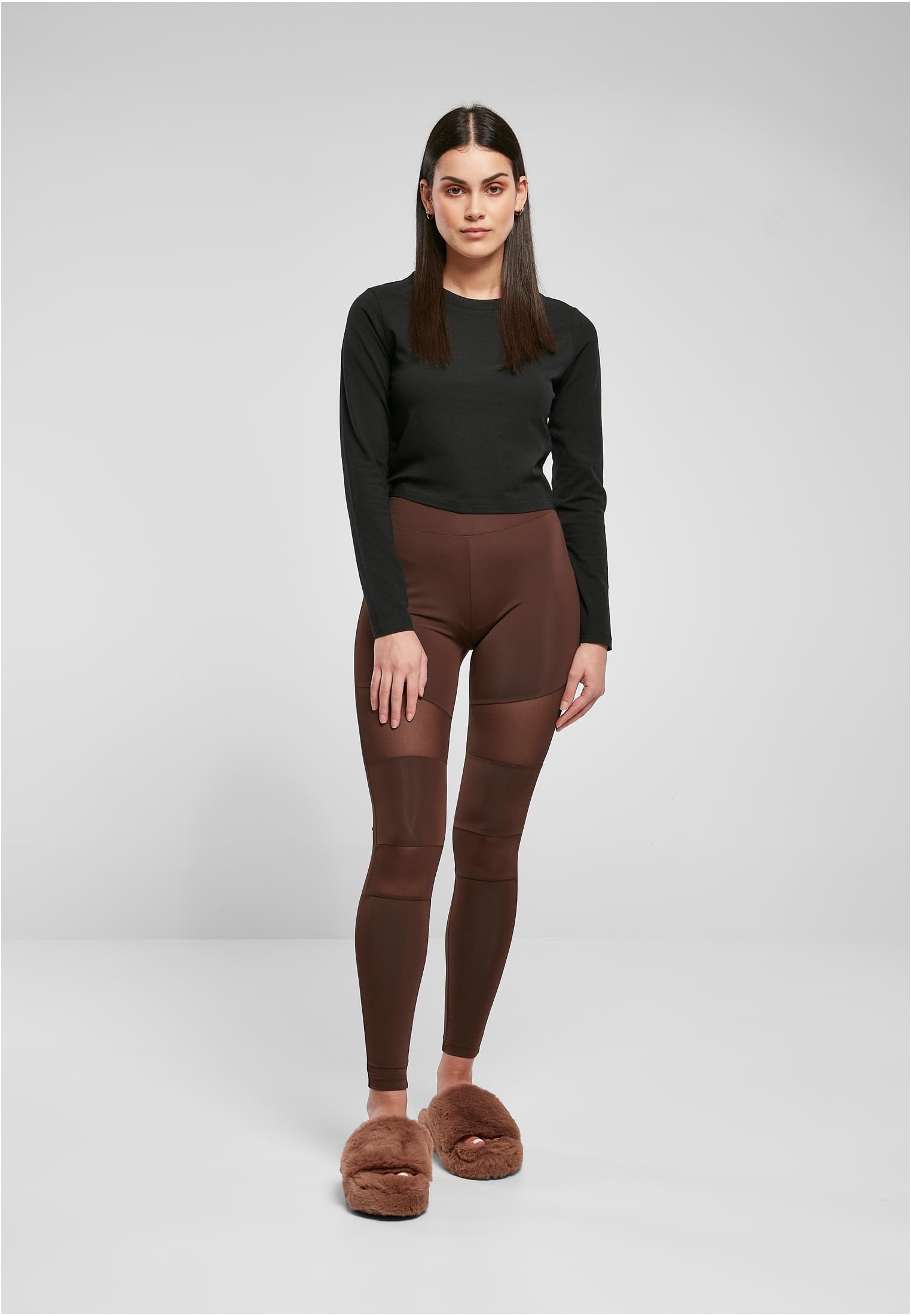 Ladies Tech Mesh Leggings brown 3XL - variant image 4