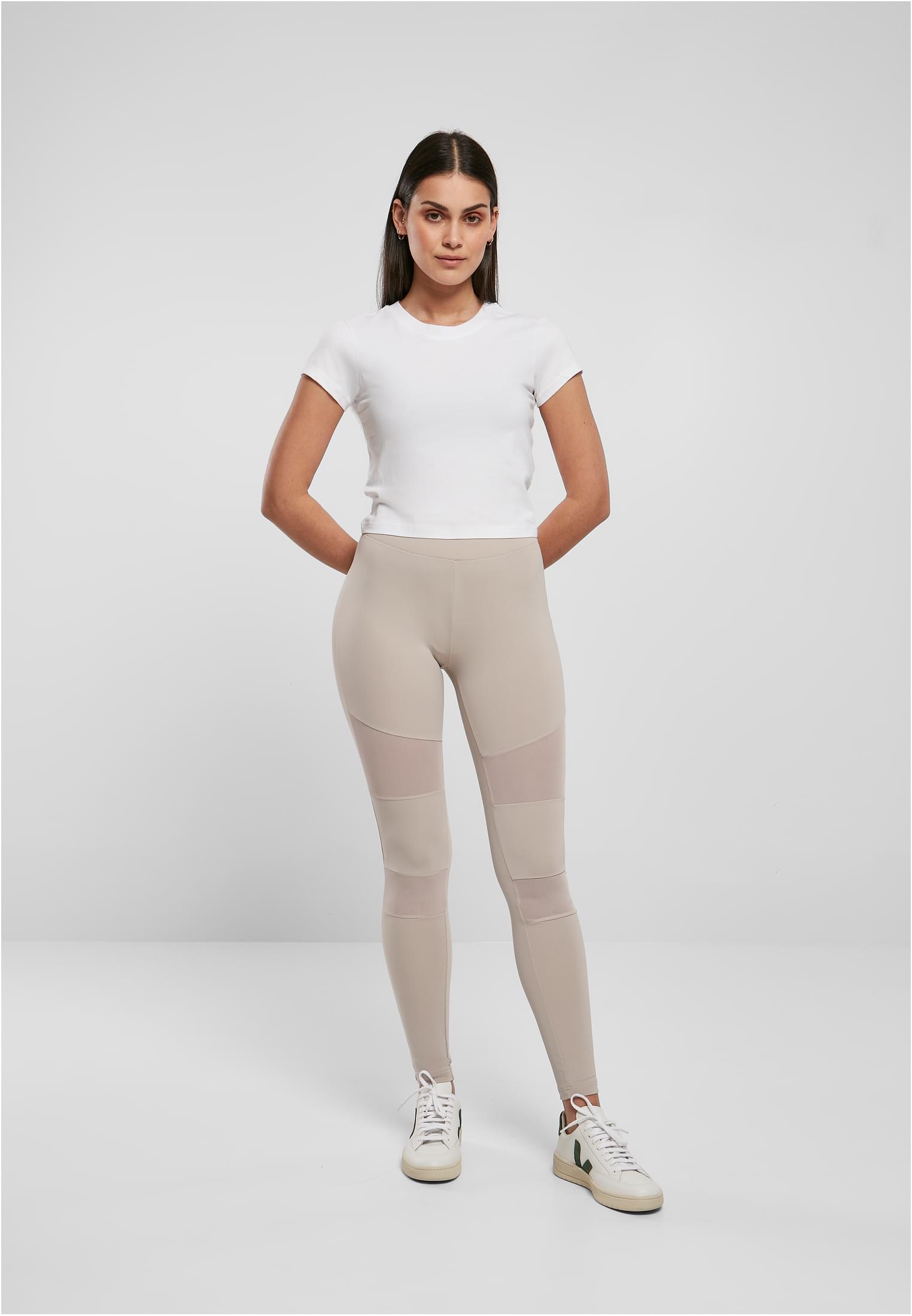 Ladies Tech Mesh Leggings warmgrey 3XL - variant image 4
