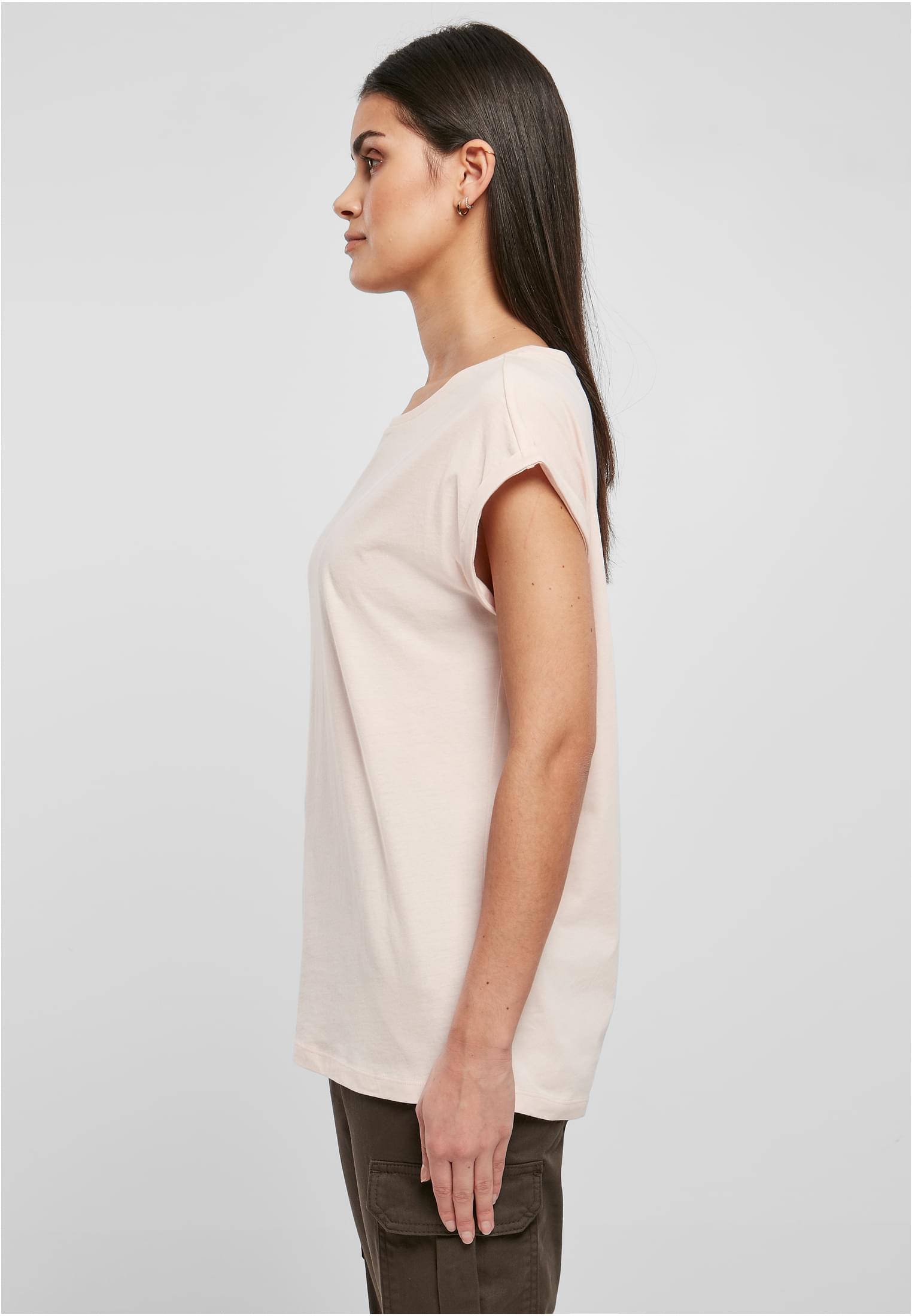Dames T-shirt Longue Épaules Organique Étendu Rose 3XL
 - variant image 1