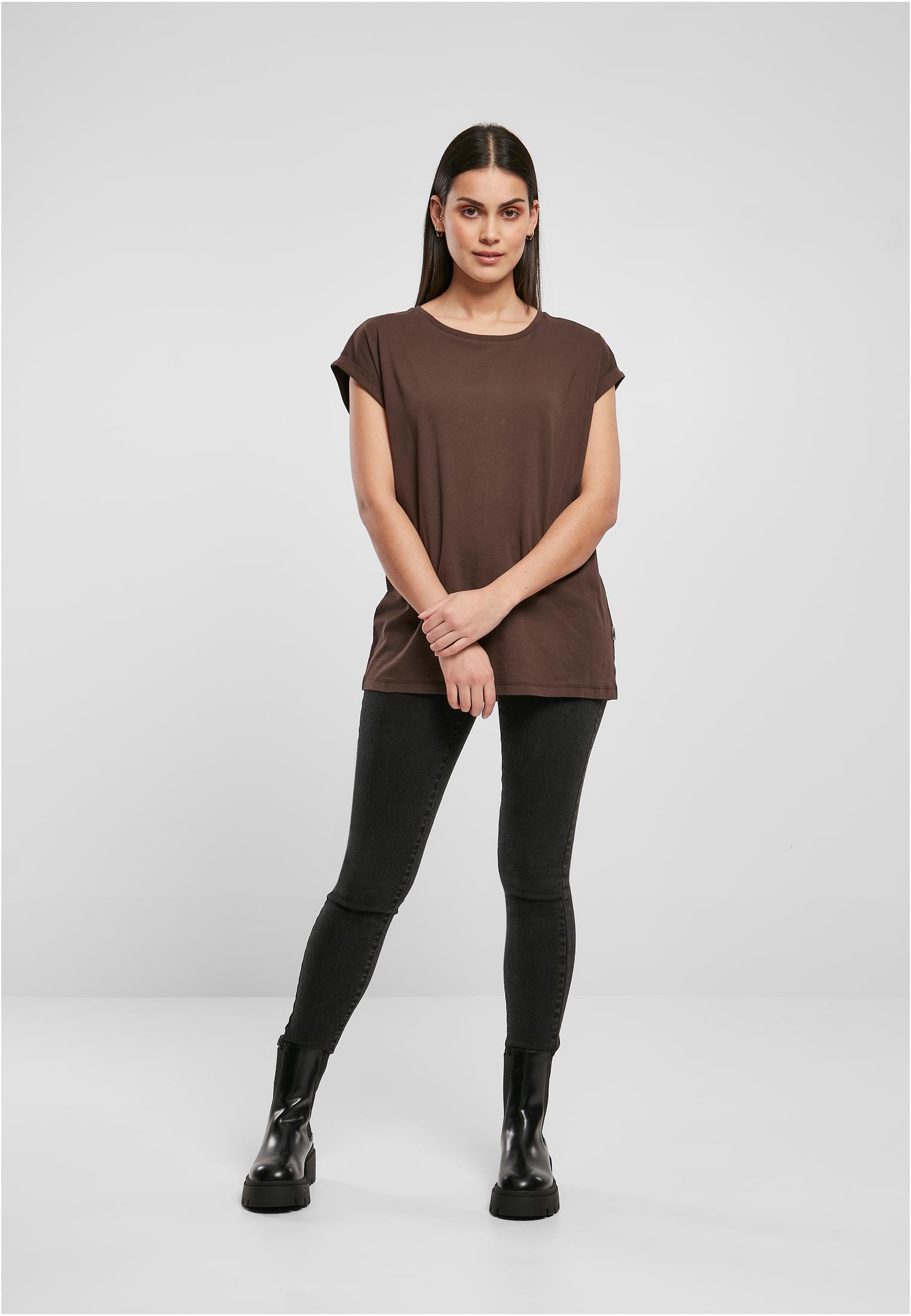 T-shirt Femme Organique Longue Épaules Marron 3XL
 - variant image 4
