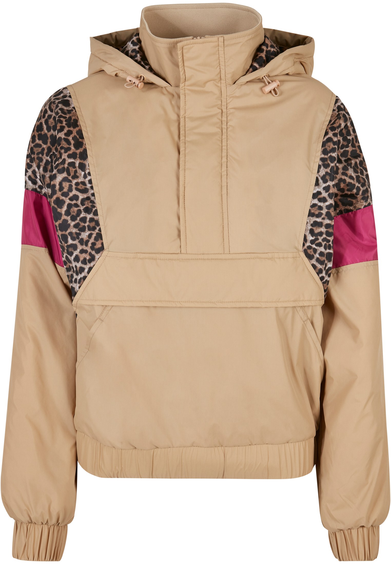 Ladies AOP Mixed Pull Over Jacket unionbeige/darkleo/w. 3XL - variant image 5