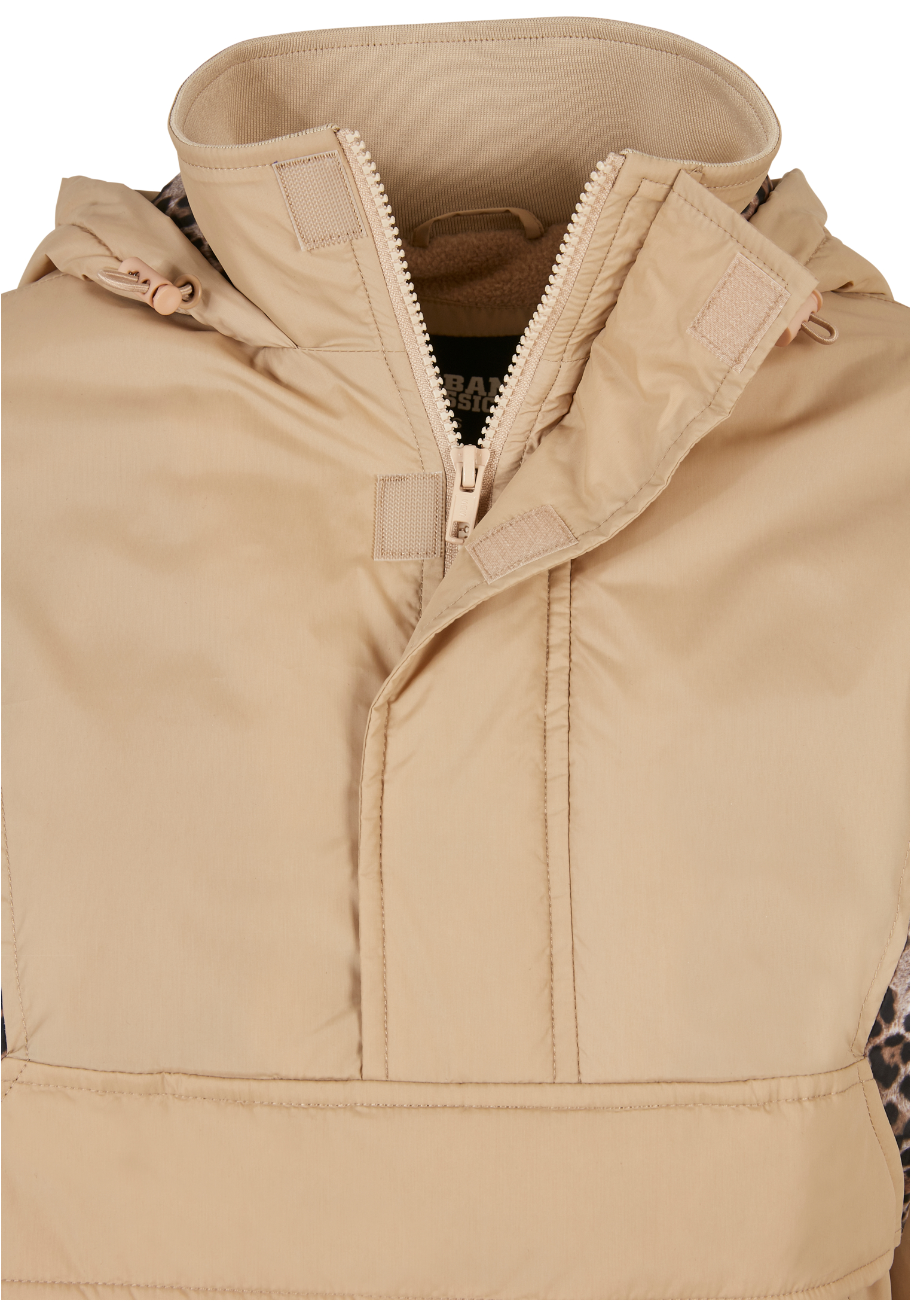 Ladies AOP Mixed Pull Over Jacket unionbeige/darkleo/w. 3XL - variant image 10