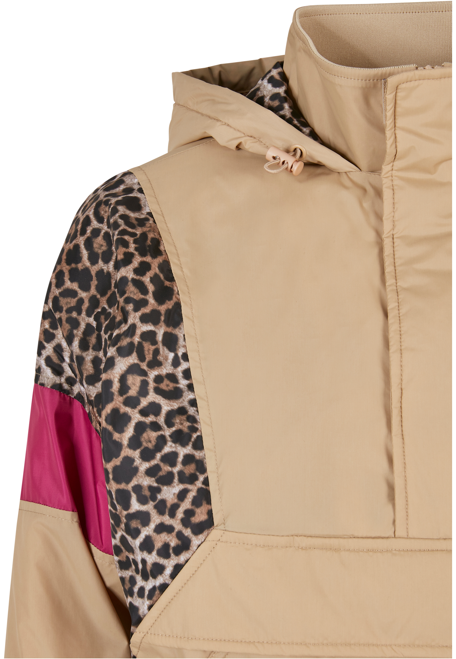 Ladies AOP Mixed Pull Over Jacket unionbeige/darkleo/w. 3XL - variant image 8