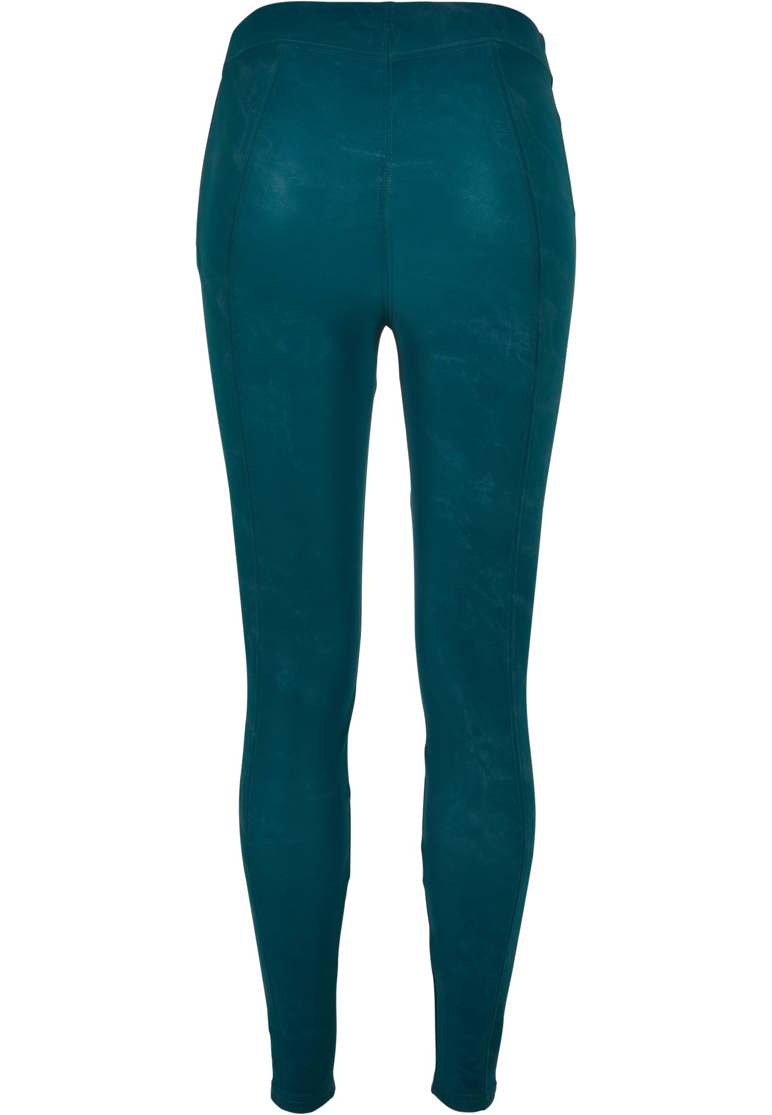 Ladies Washed Faux Leather Pants jasper 3XL - variant image 2