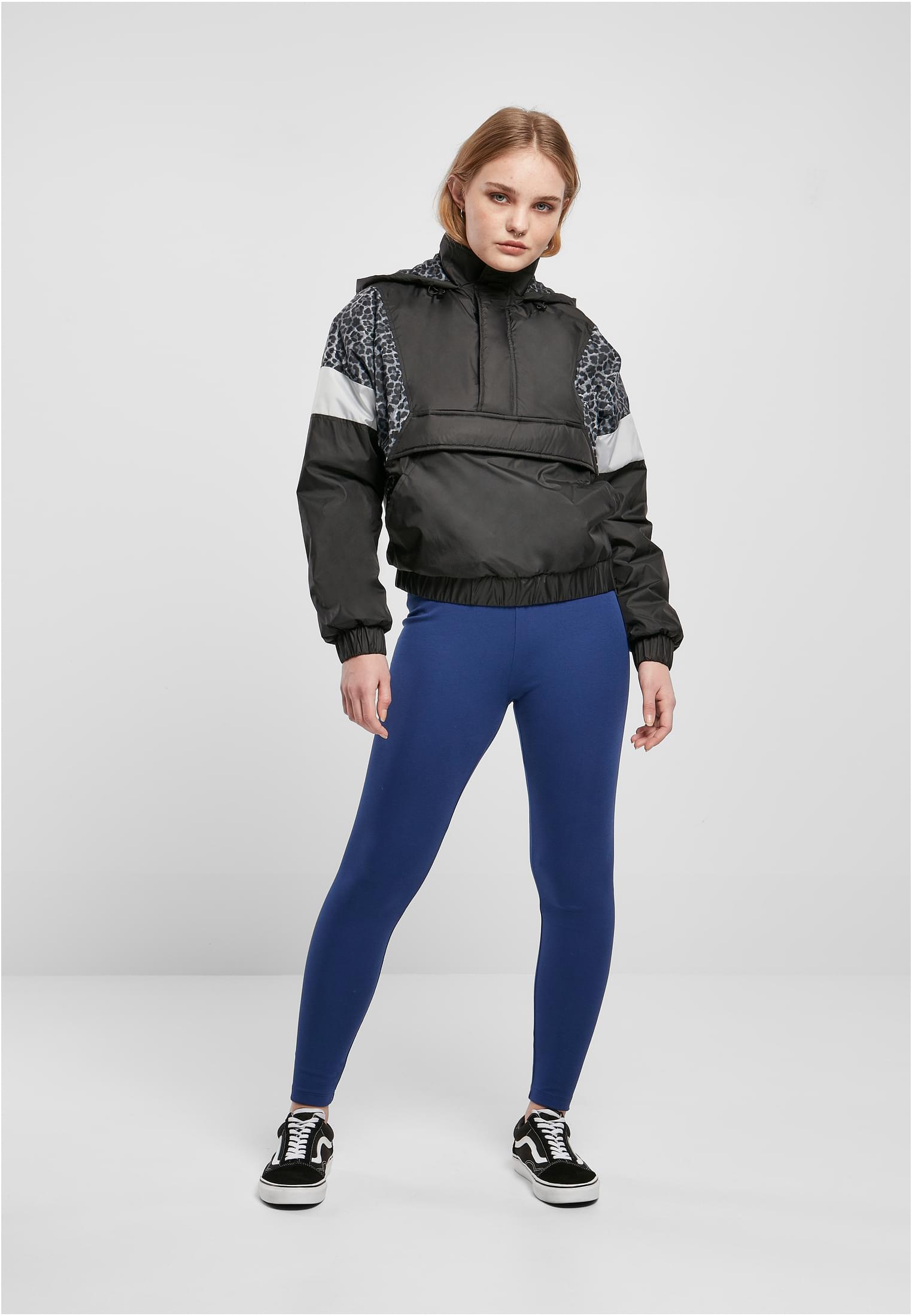Ladies AOP Mixed Pull Over Jacket black/snowleo/lightasphalt 3XL - variant image 4