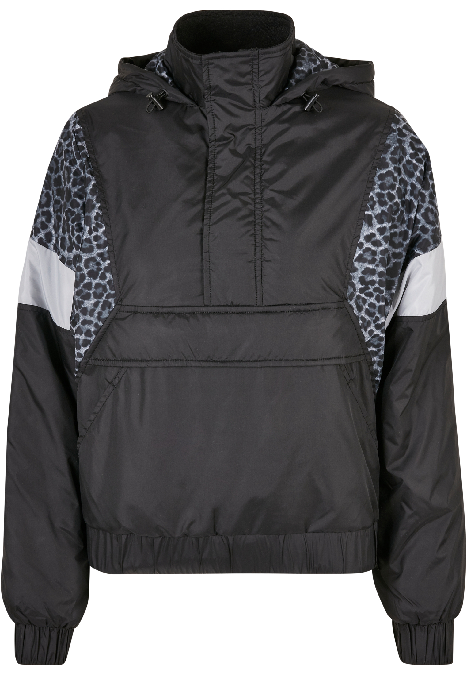 Ladies AOP Mixed Pull Over Jacket black/snowleo/lightasphalt 3XL - variant image 5