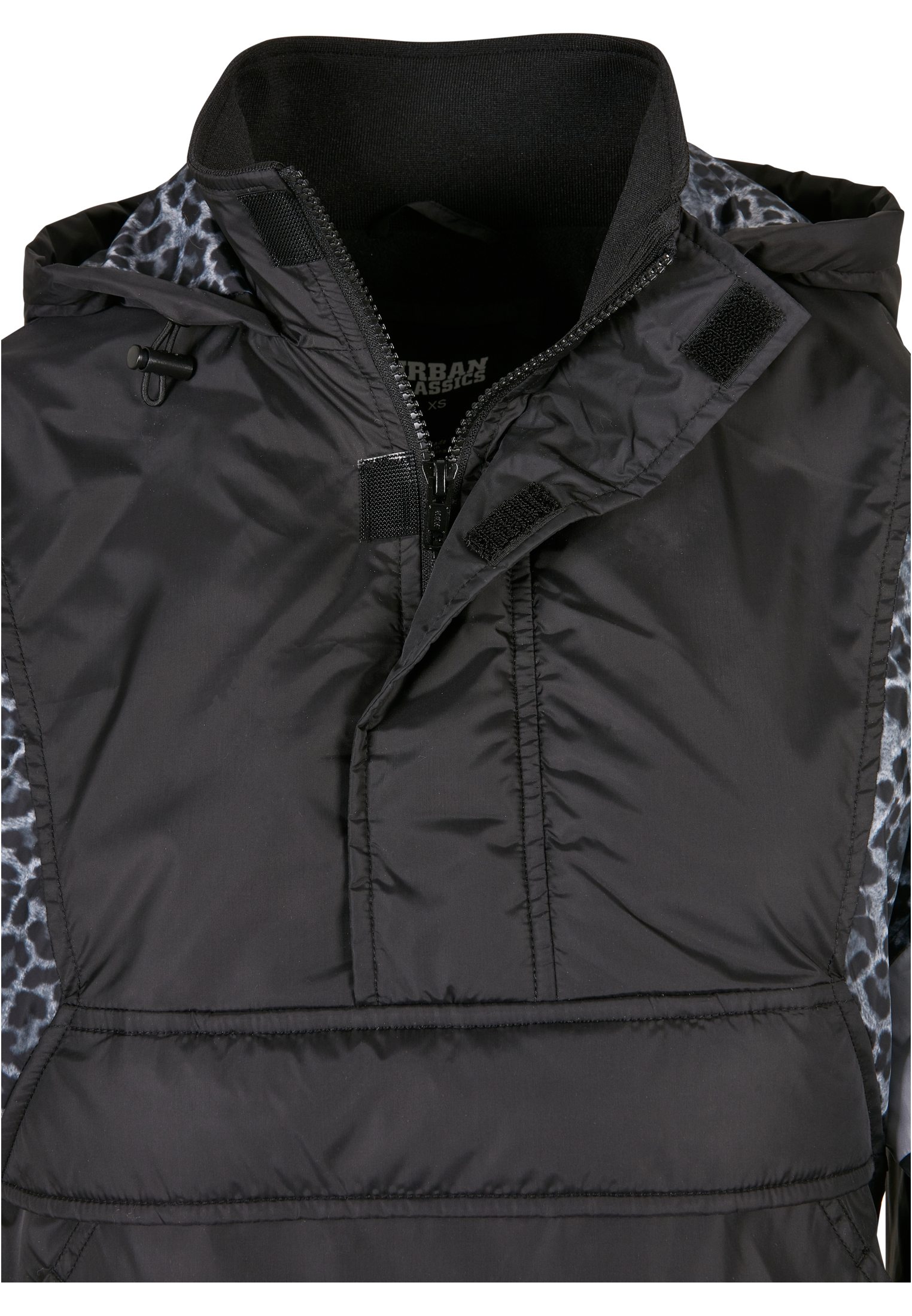 Ladies AOP Mixed Pull Over Jacket black/snowleo/lightasphalt 3XL - variant image 10