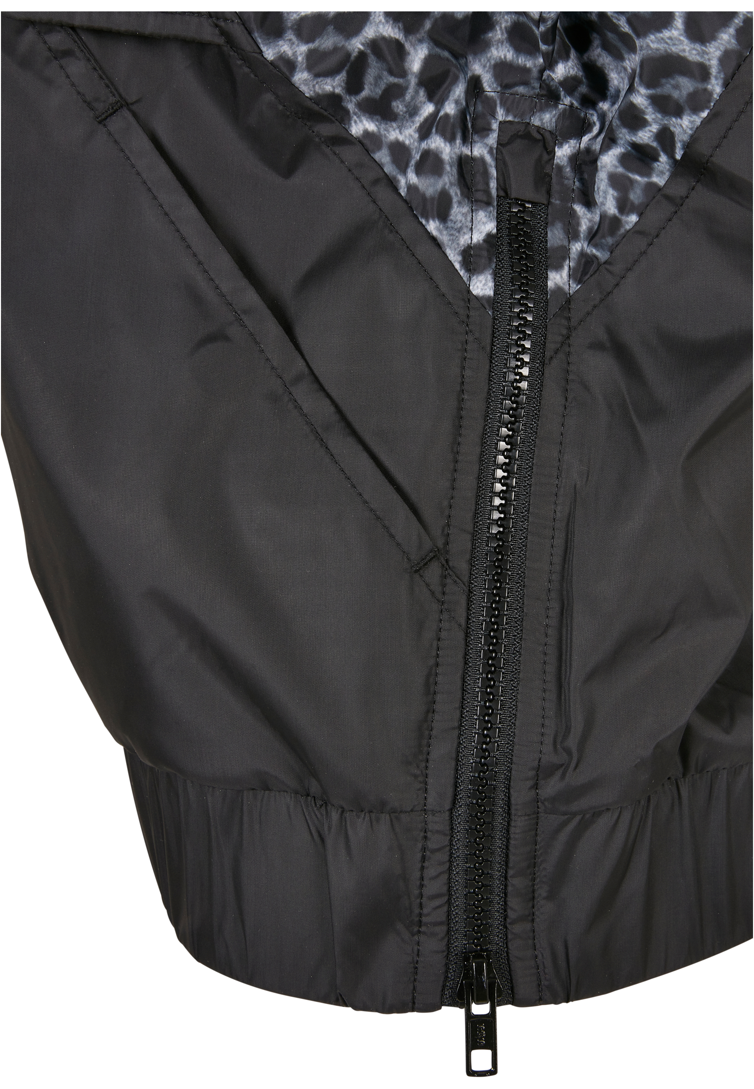 Ladies AOP Mixed Pull Over Jacket black/snowleo/lightasphalt 3XL - variant image 11