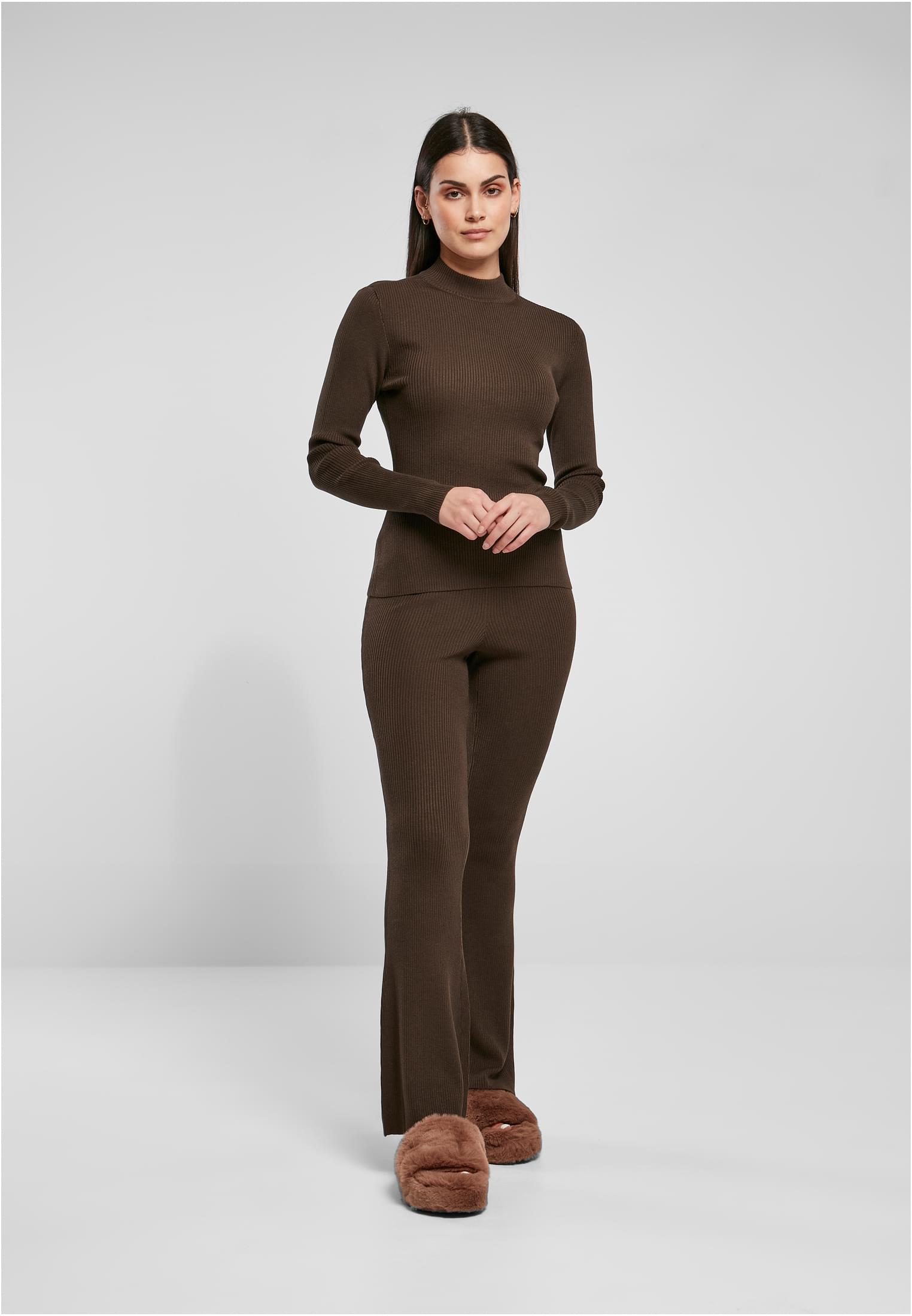 Ladies Rib Knit Turtelneck Sweater brown 3XL - variant image 4