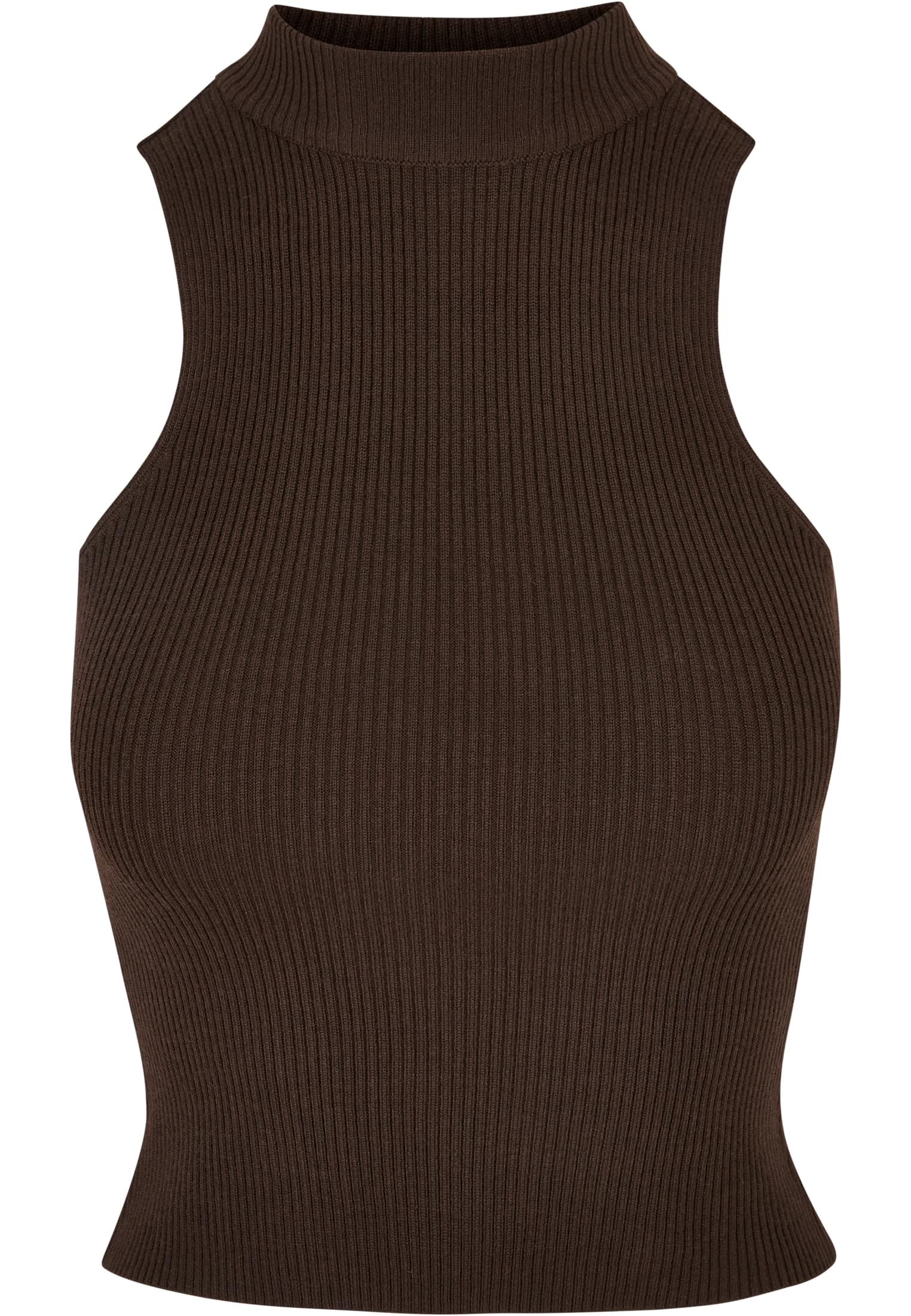 Ladies Short Rib Knit Turtleneck Top brown 3XL - variant image 5
