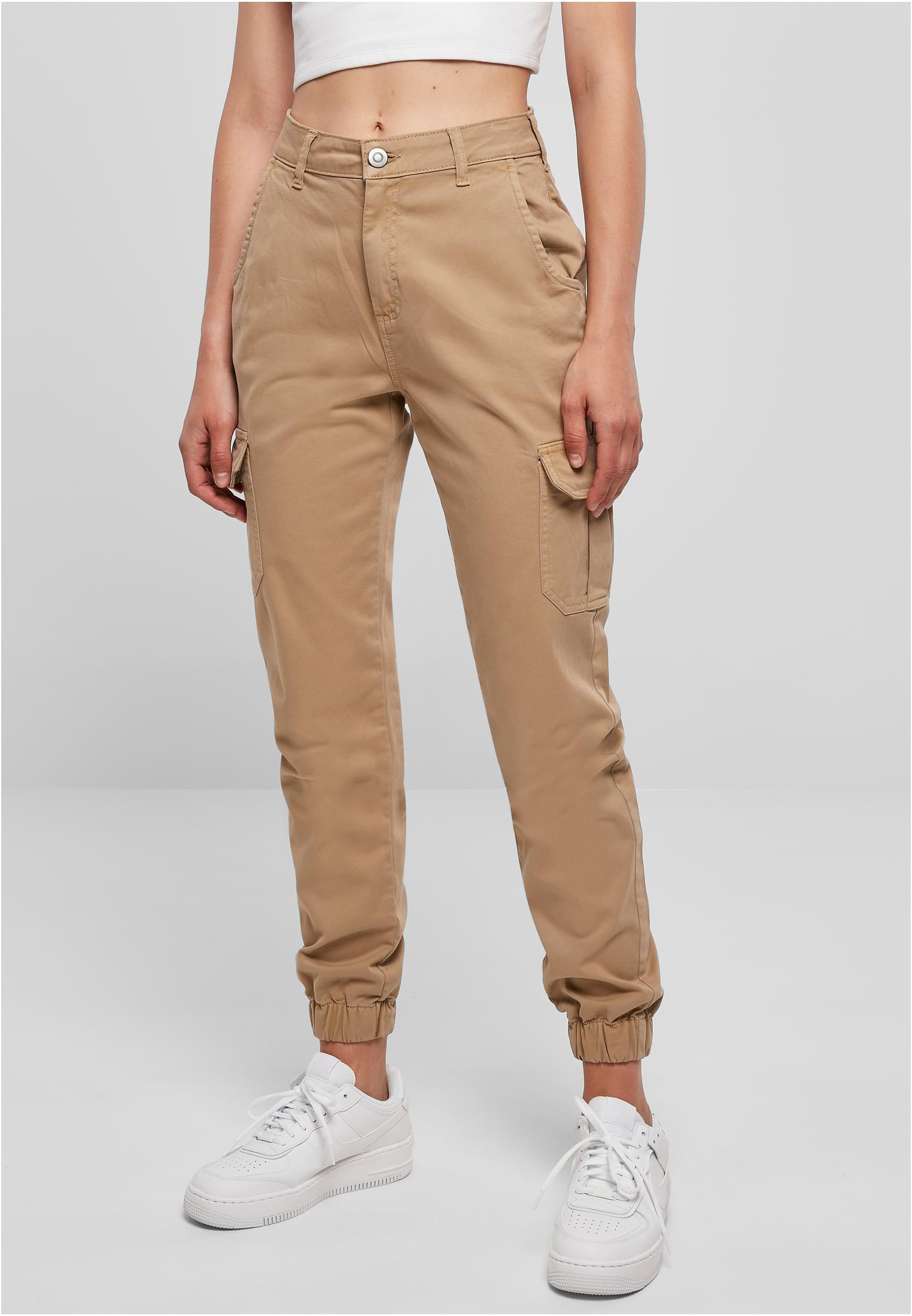 Ladies High Waist Cargo Pants unionbeige 26 - alternate variant 11