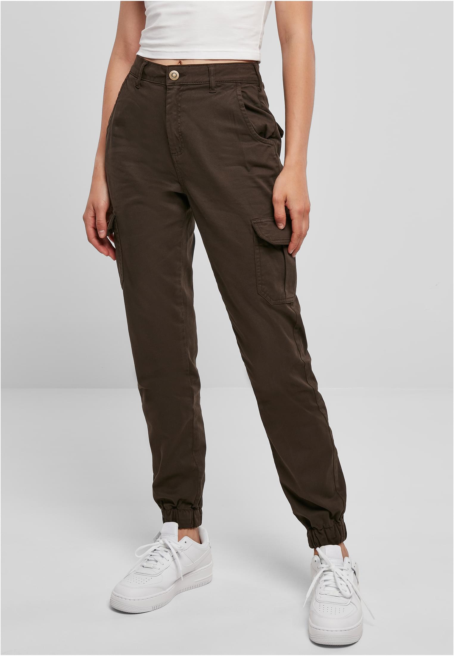 Ladies High Waist Cargo Pants brown 26 - alternate variant 2