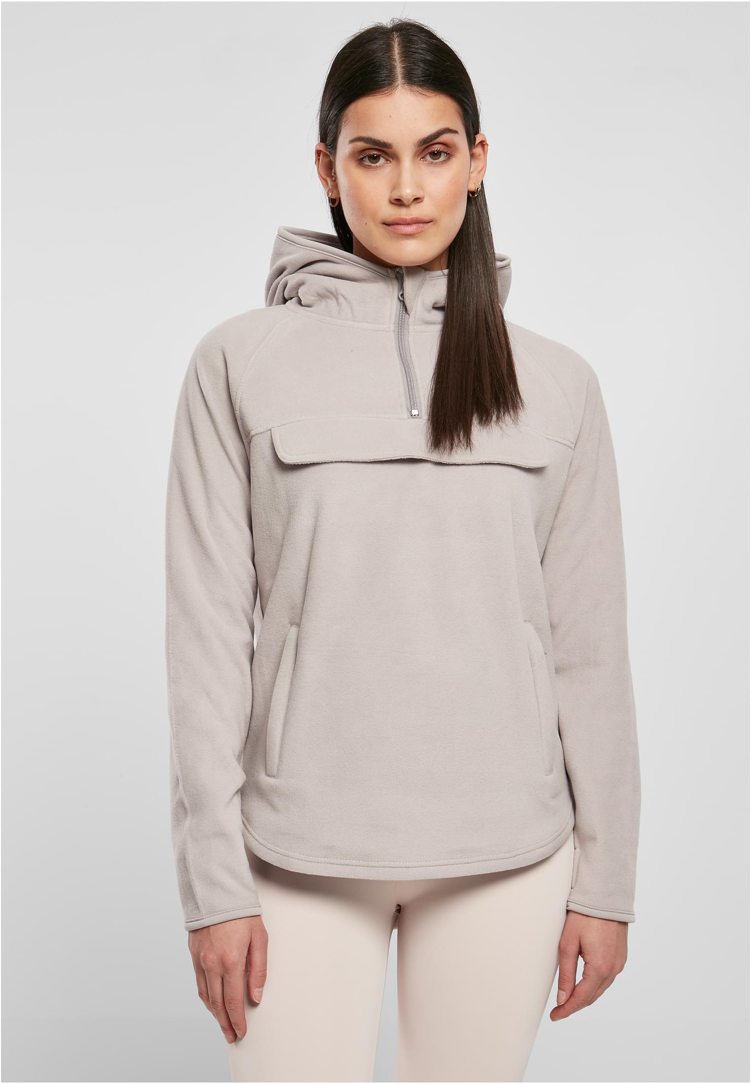 Ladies Polar Fleece Pull Over Hoody warmgrey 3XL - alternate variant 1