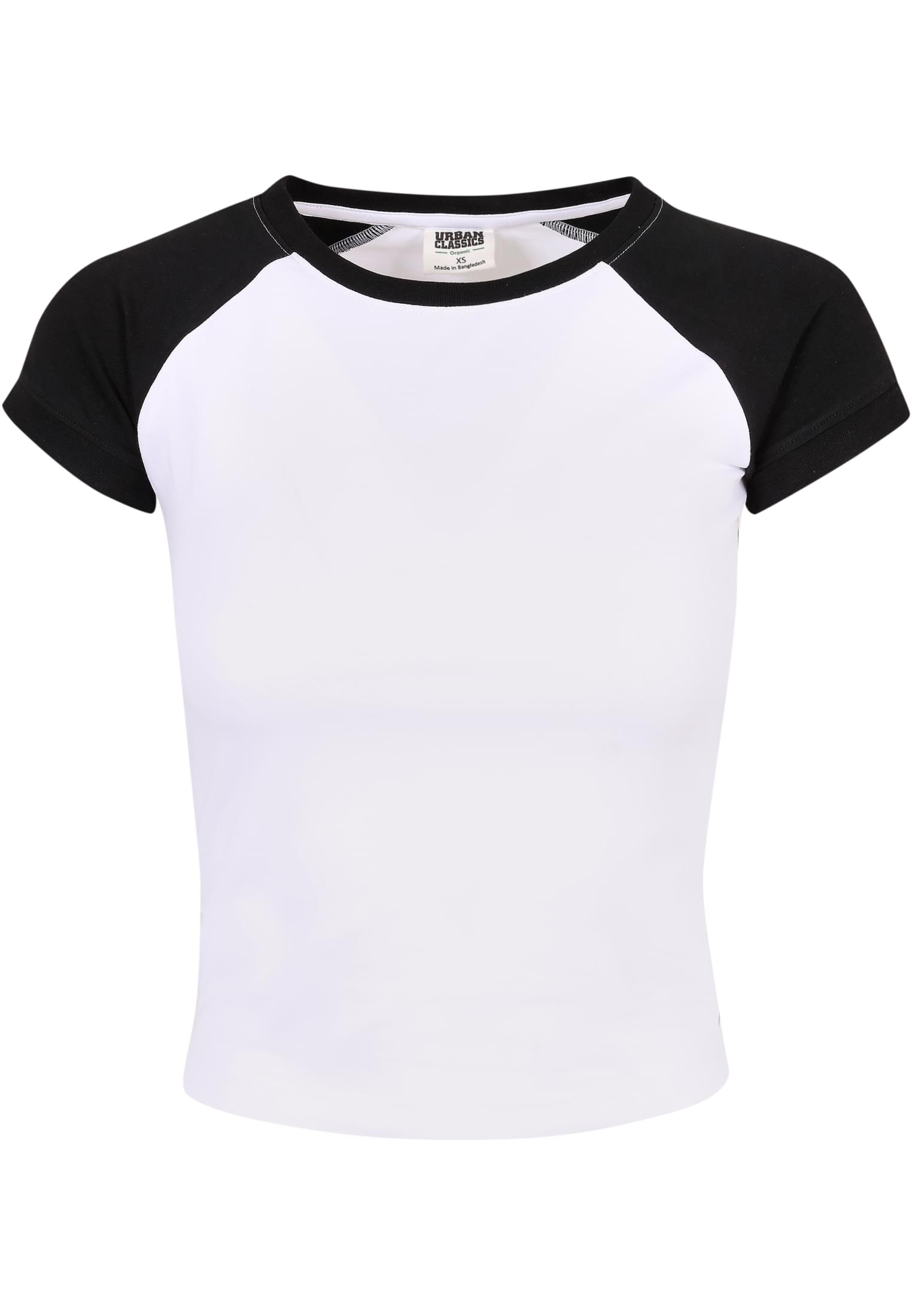 Ladies Organic Stretch Short Retro Baseball Tee white/black 3XL - variant image 5