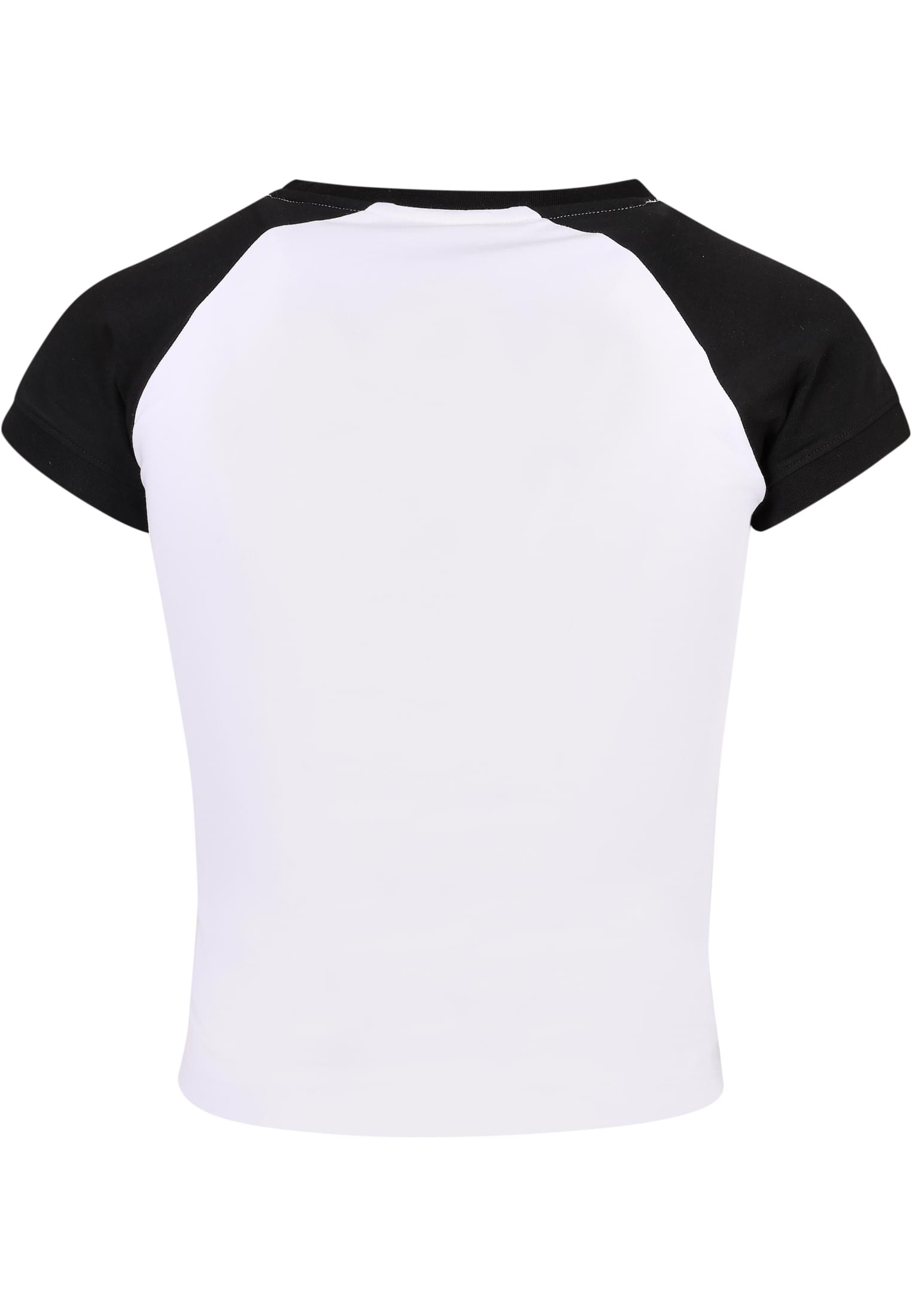 Ladies Organic Stretch Short Retro Baseball Tee white/black 3XL - variant image 6