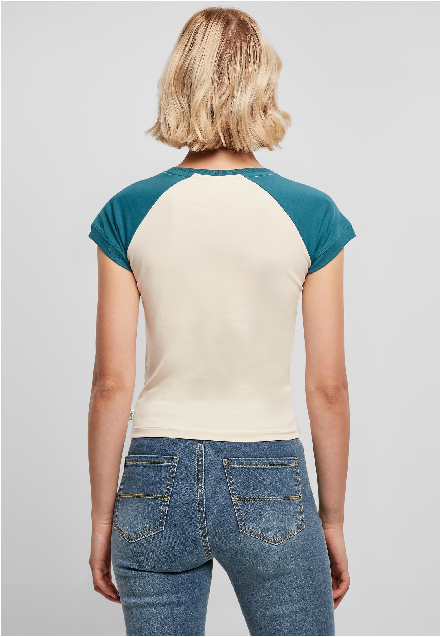 Ladies Organic Stretch Short Retro Baseball Tee whitesand/jasper 3XL - variant image 2