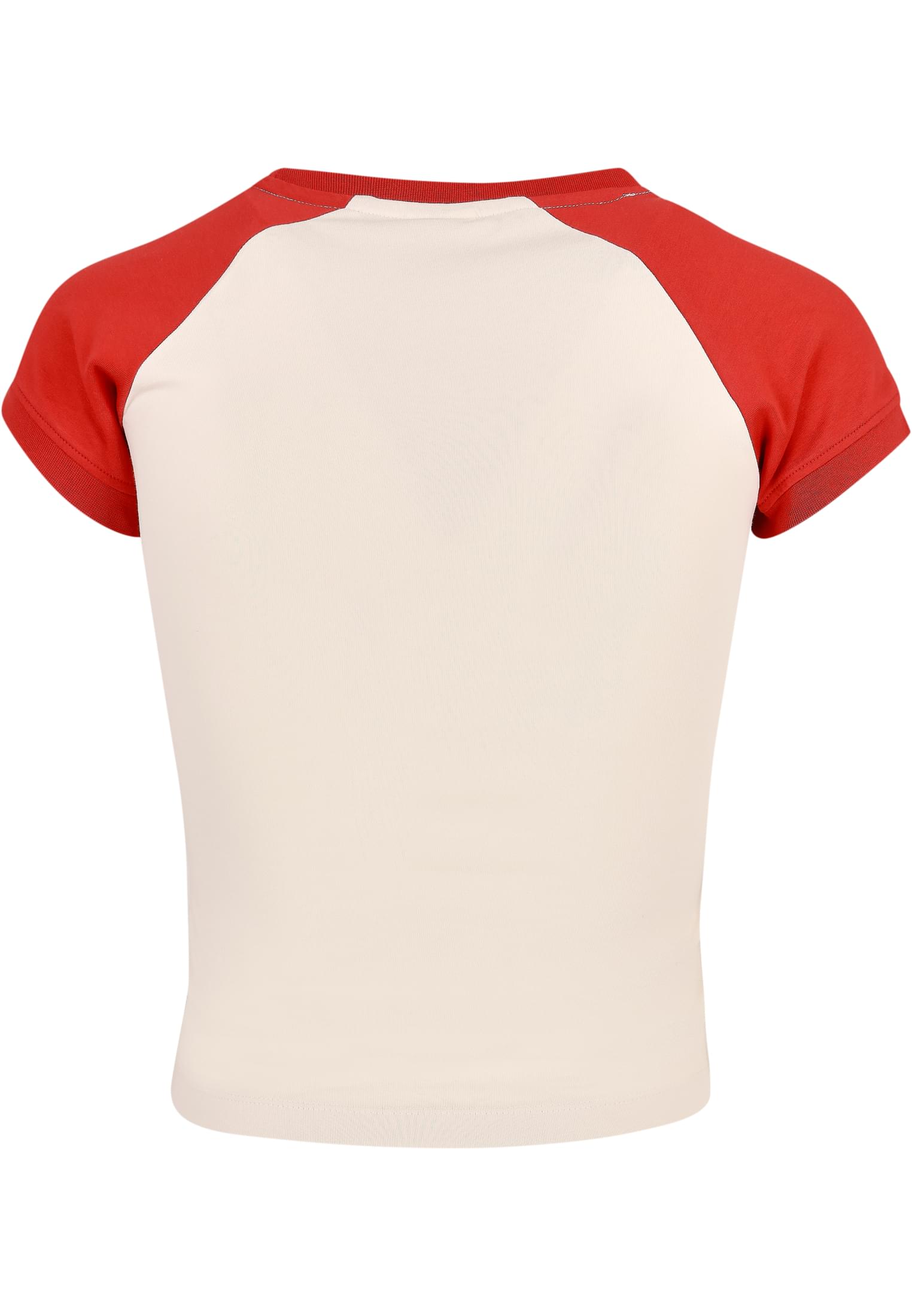 Ladies Organic Stretch Short Retro Baseball Tee whitesand/hugered 3XL - variant image 6