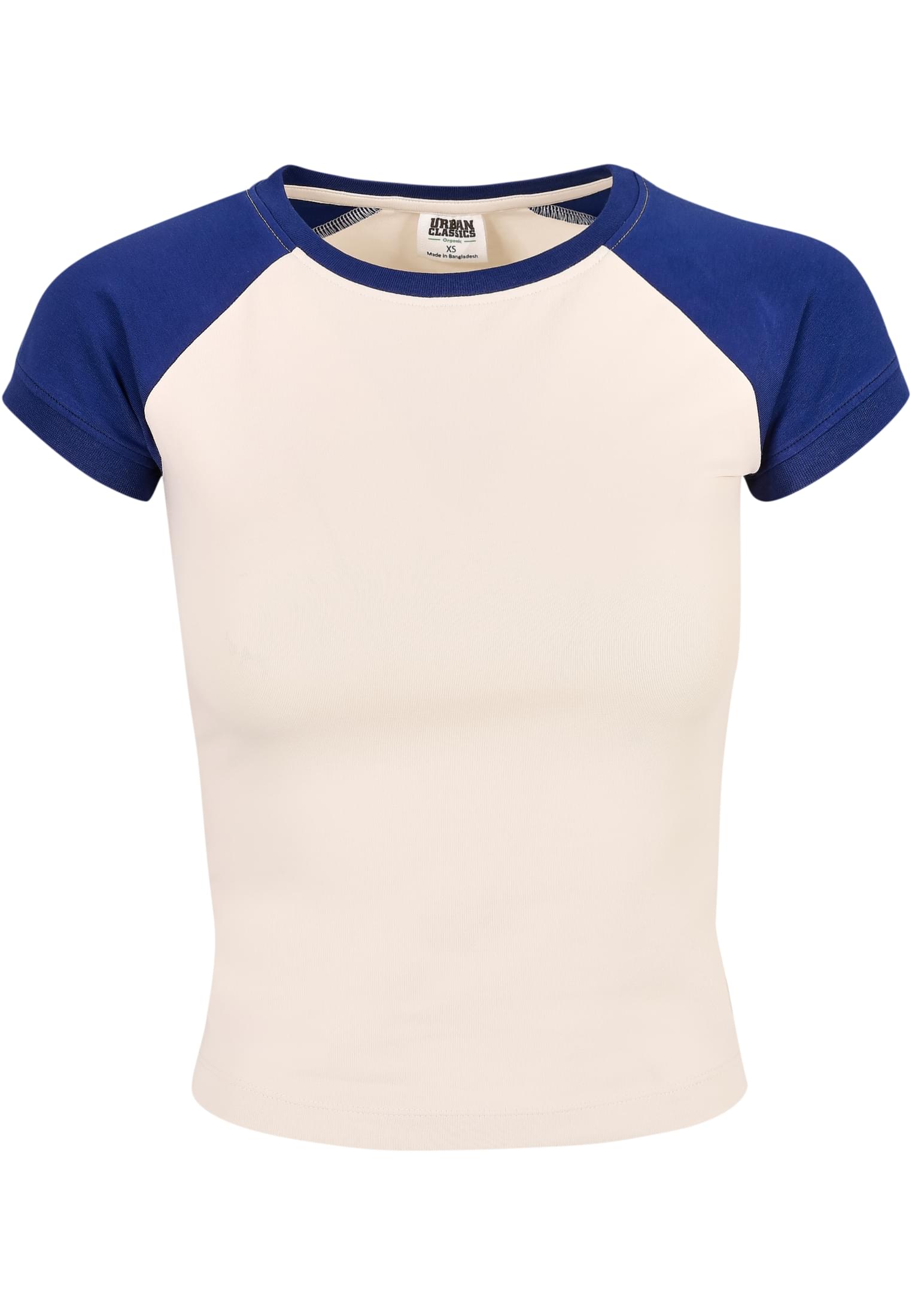 Ladies Organic Stretch Short Retro Baseball Tee whitesand/spaceblue 3XL - variant image 5