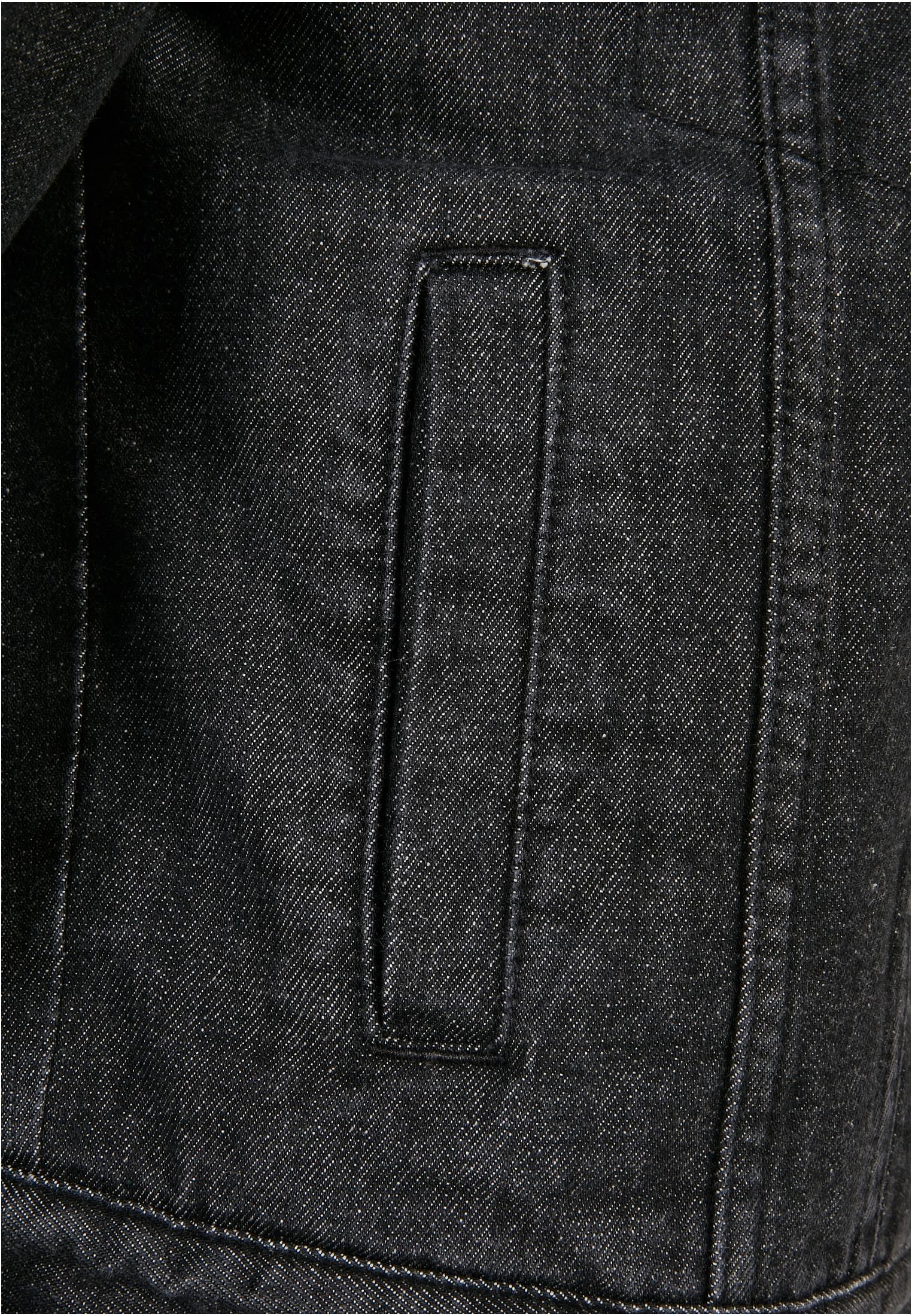 Ladies Oversized Sherpa Denim Jacket black washed 3XL - variant image 10