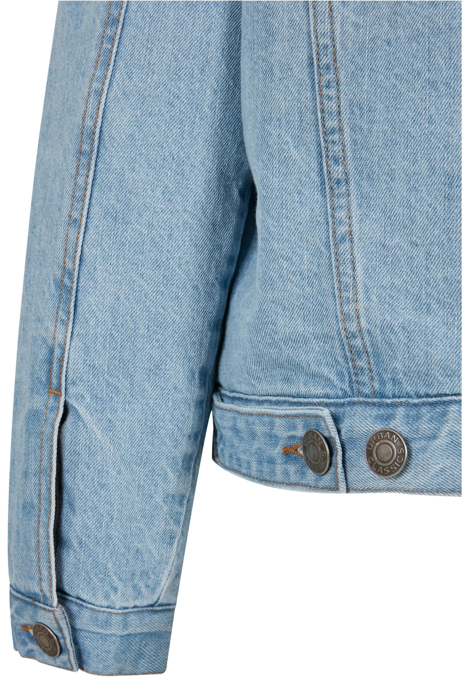 Ladies Oversized Sherpa Denim Jacket clearblue bleached L - variant image 11